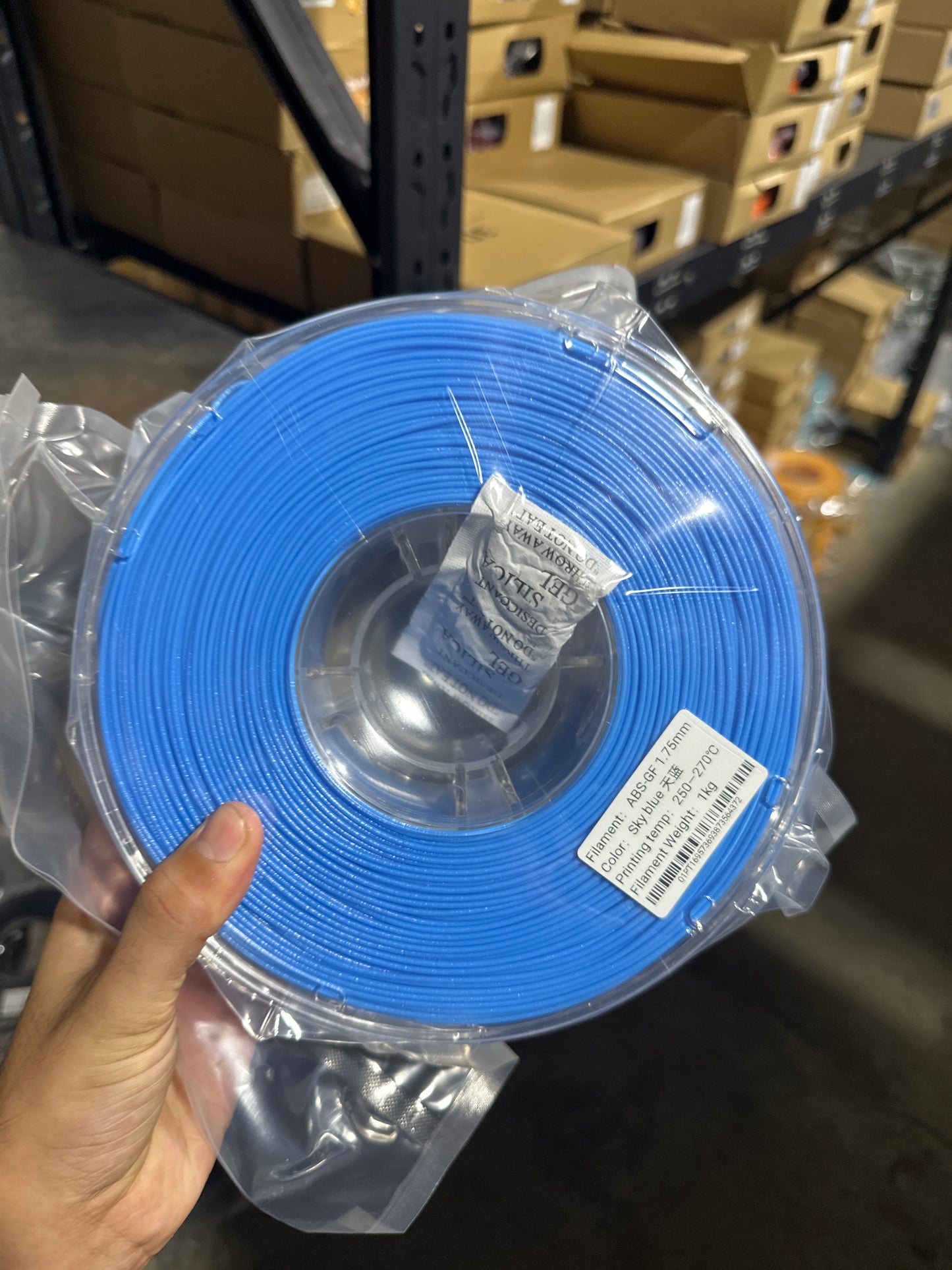 Sky Blue ABS Glass Fiber (GF)