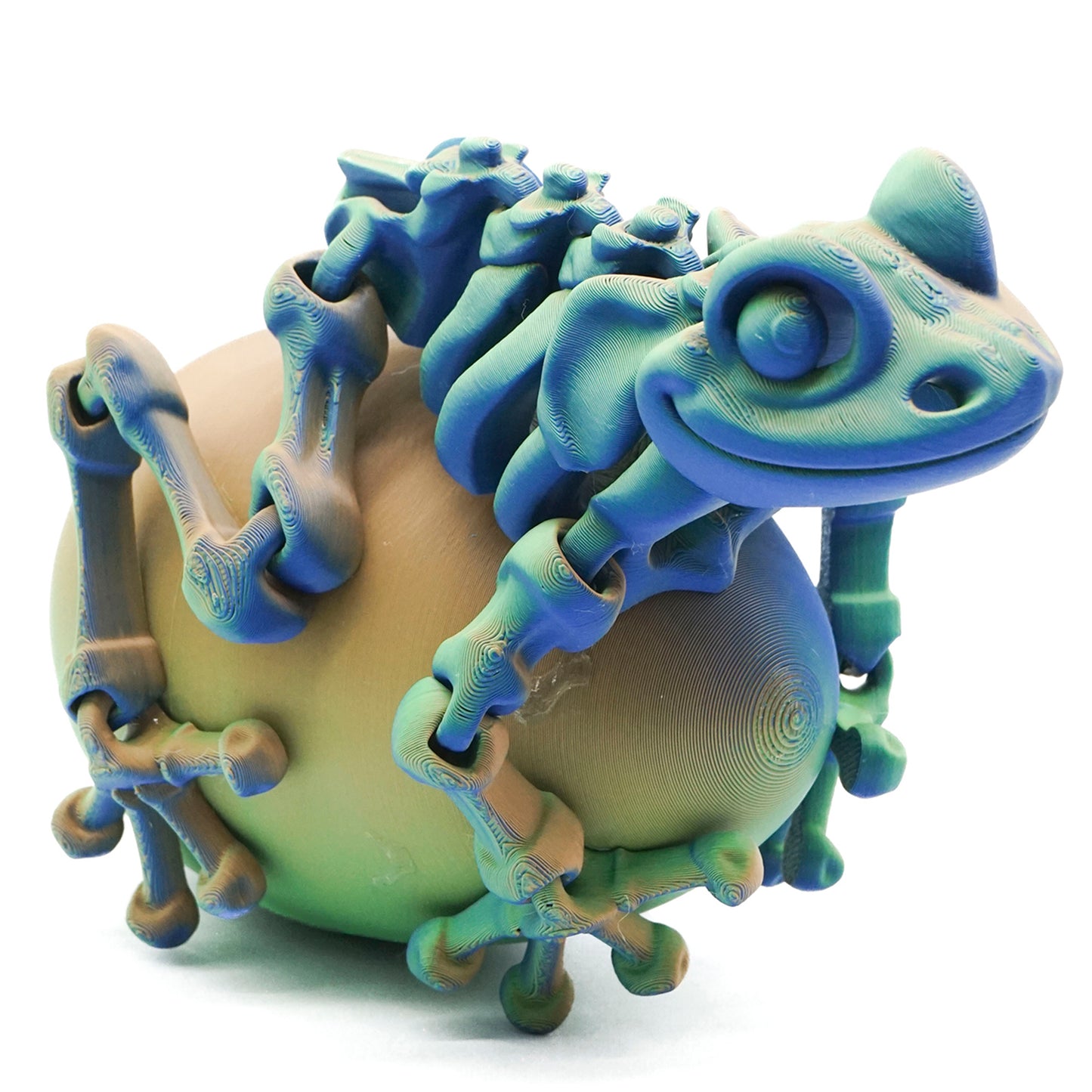 Matte Green/Blue/Orange Tri Colour PLA