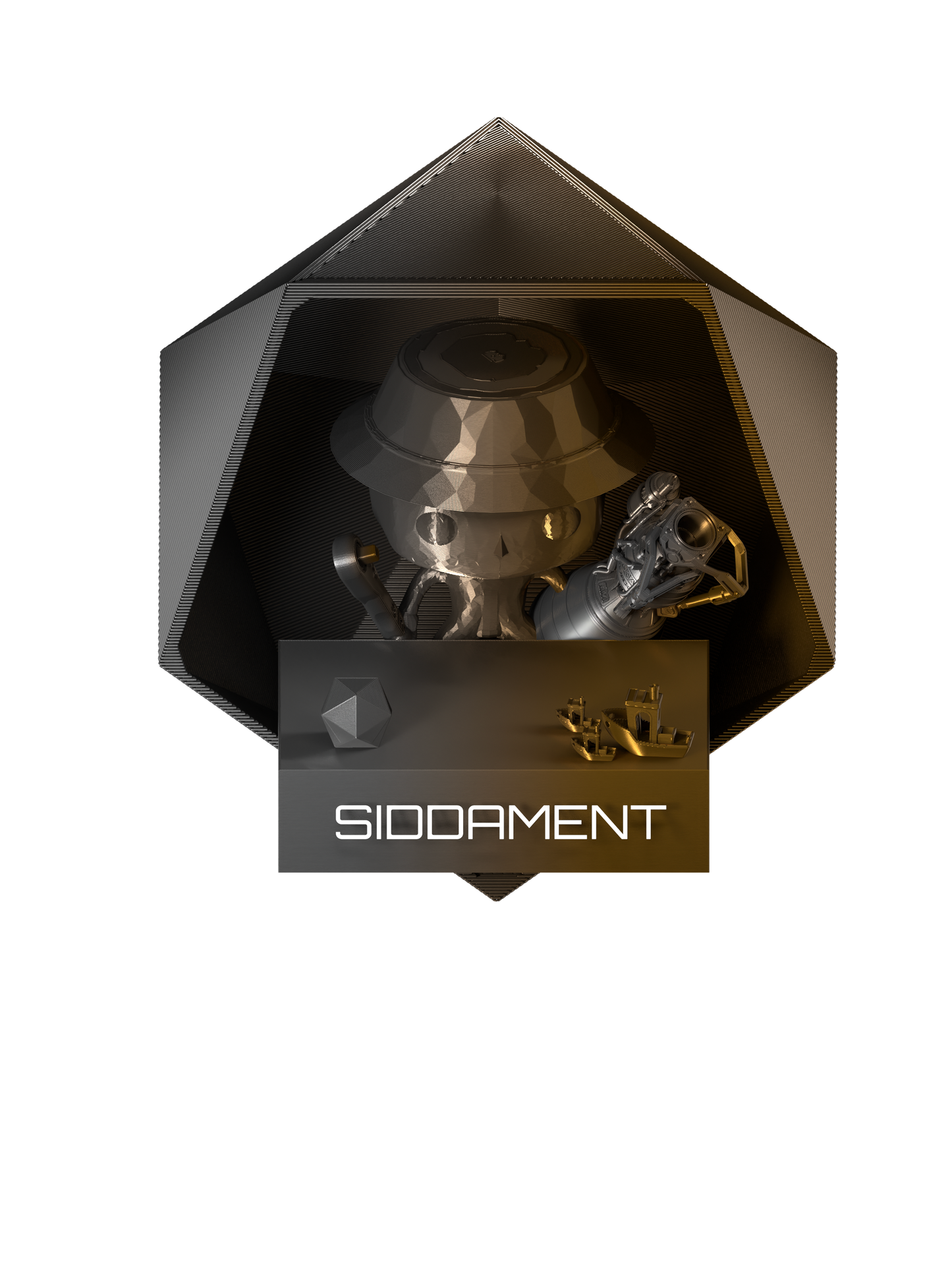 Dual Colour PLA Bronze/Silver