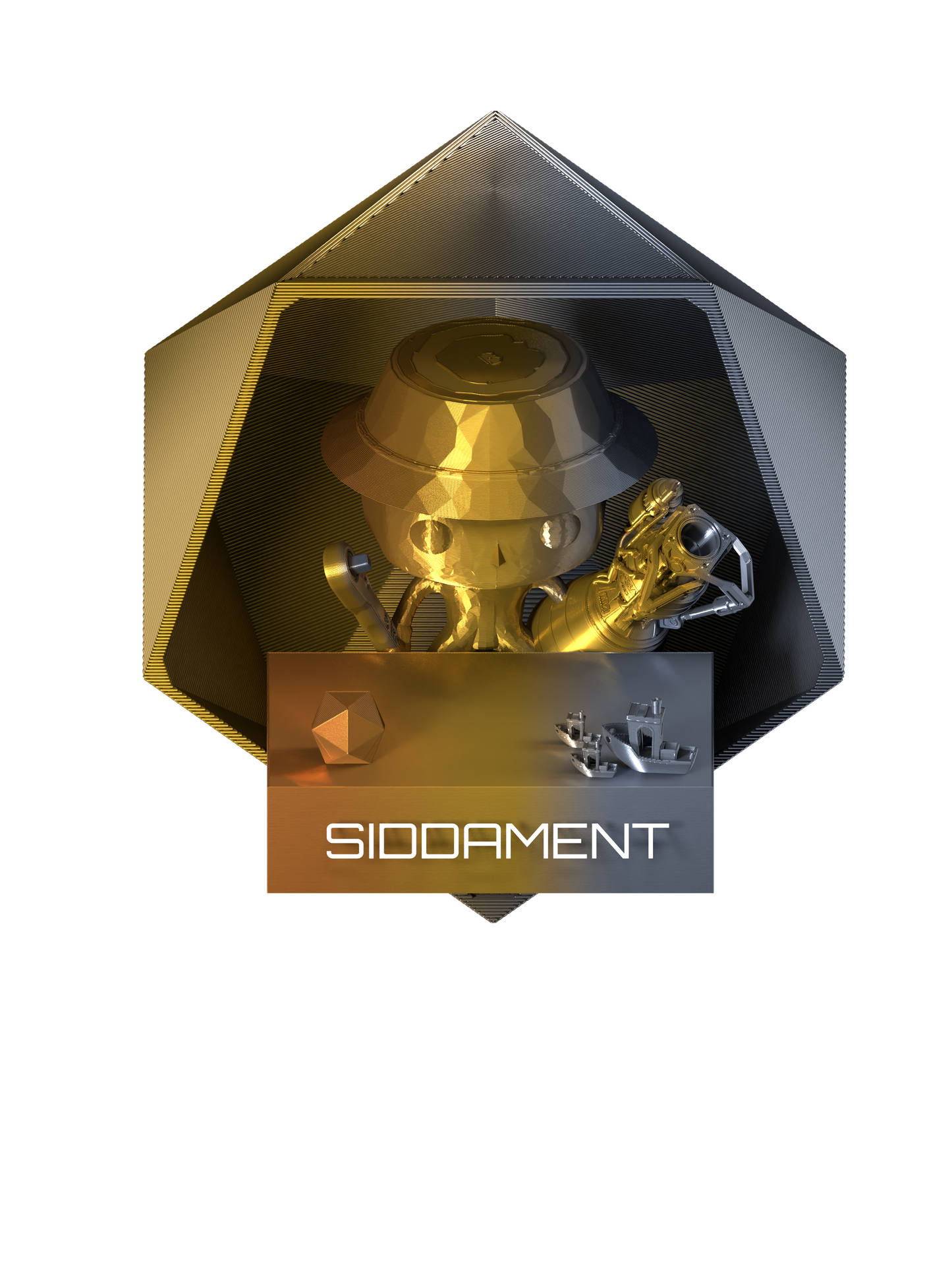 Tricolour PLA Gold/Silver/Copper