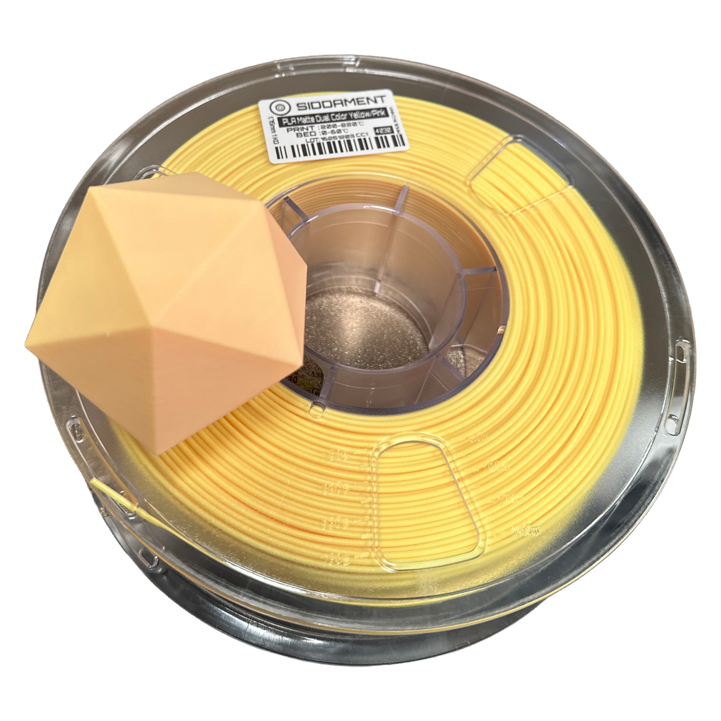 Matte Dualcolour Yellow/Pink PLA