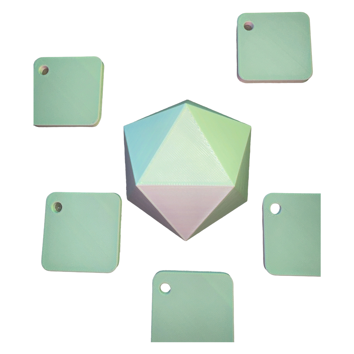 Matte Tricolour Green/Blue/Red PLA