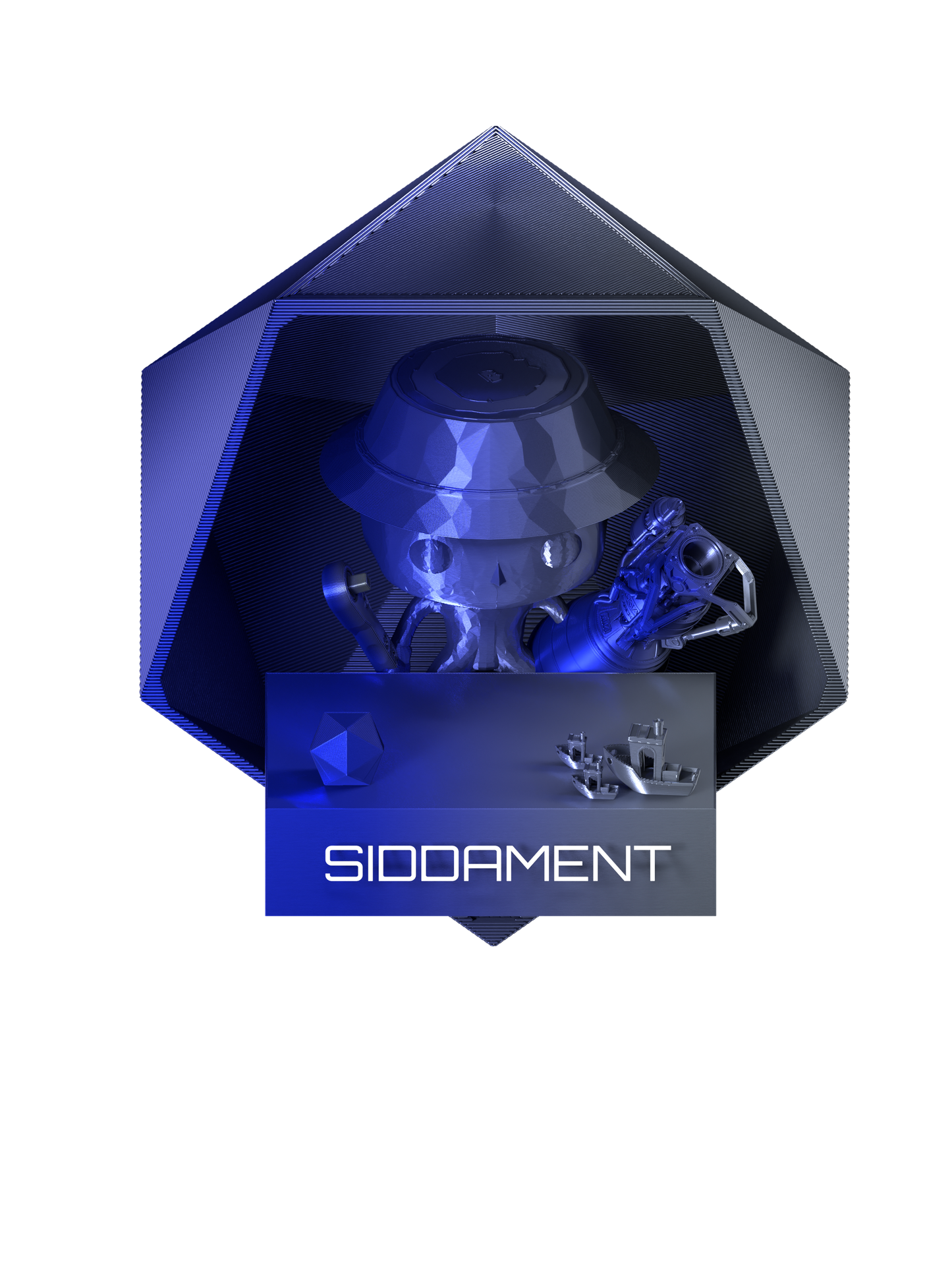 Dual Colour PLA Blue/Silver