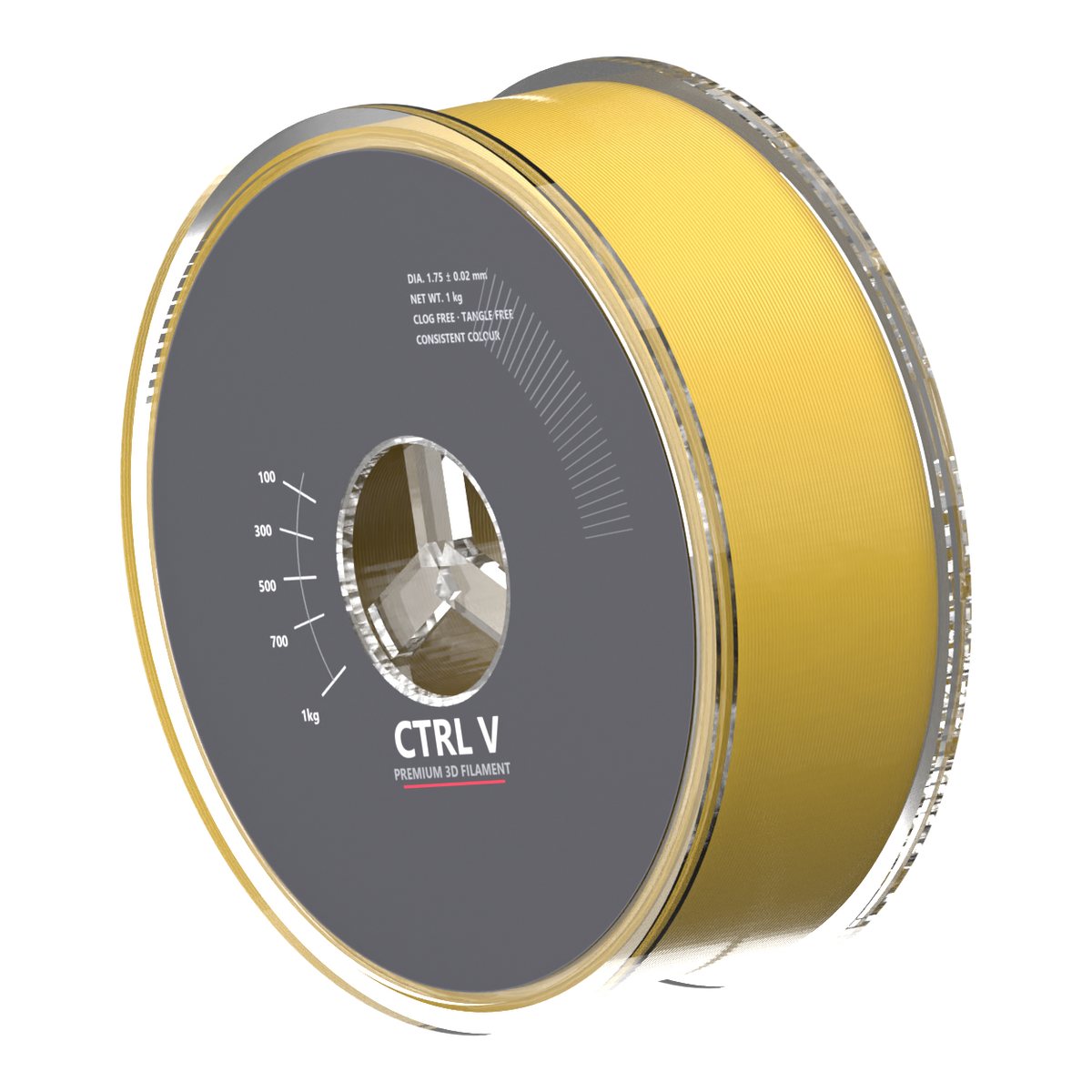 PLA Silk 24K Gold 3D printer filament spool