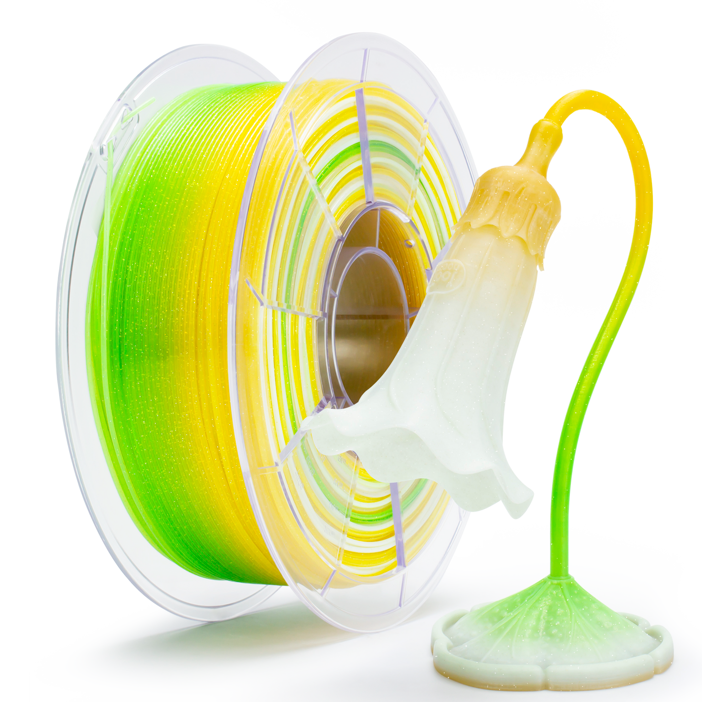 White Lily Sparkle Gradient PLA