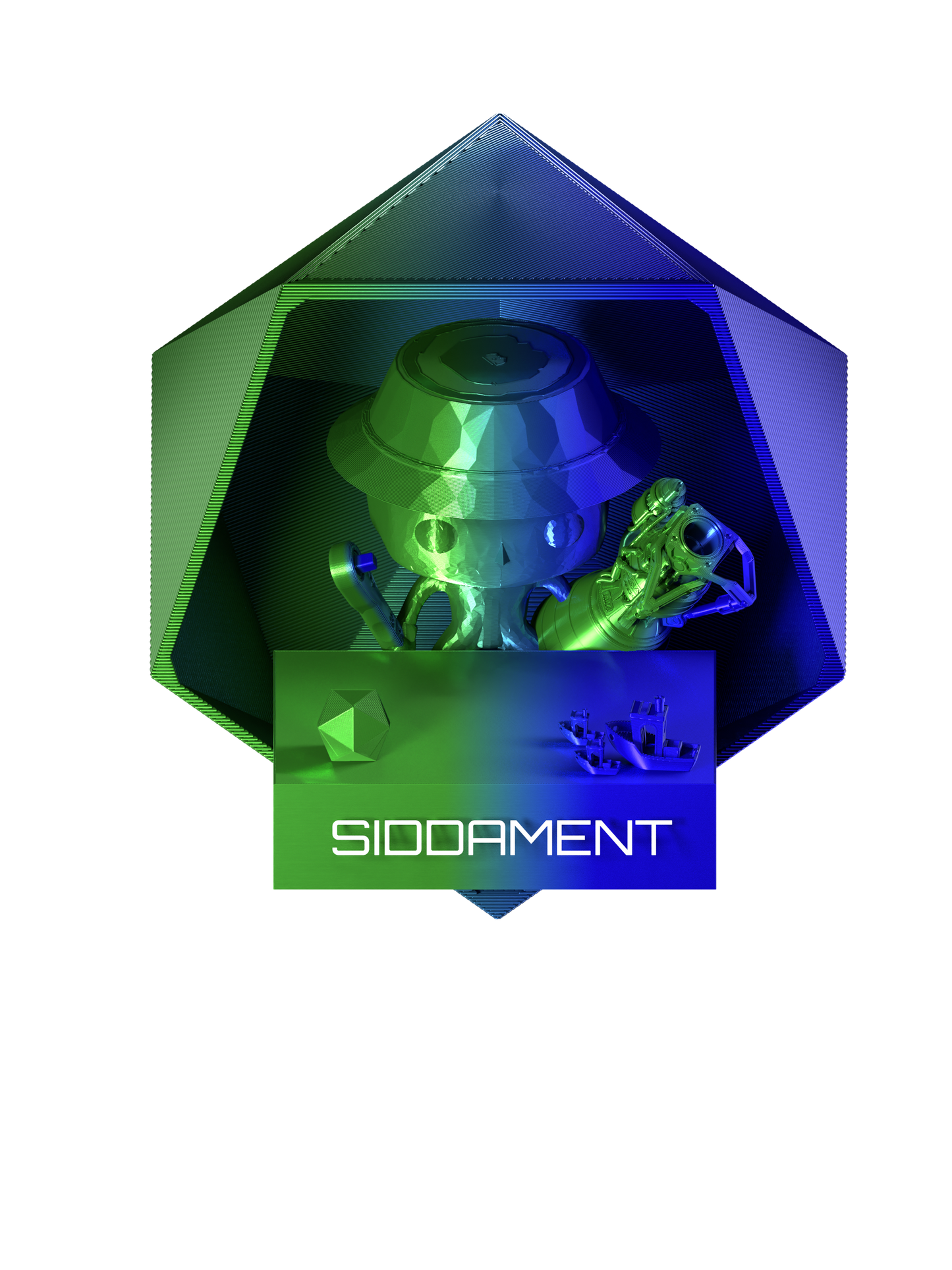 Dualcolour PLA Blue/Green