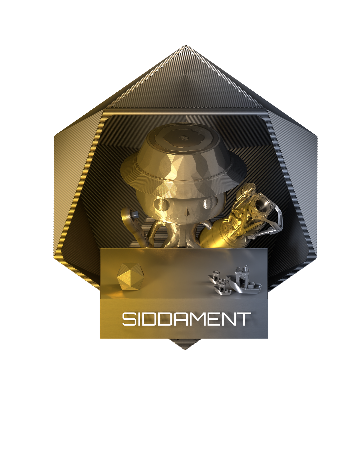 Dual Colour PLA Gold/Silver