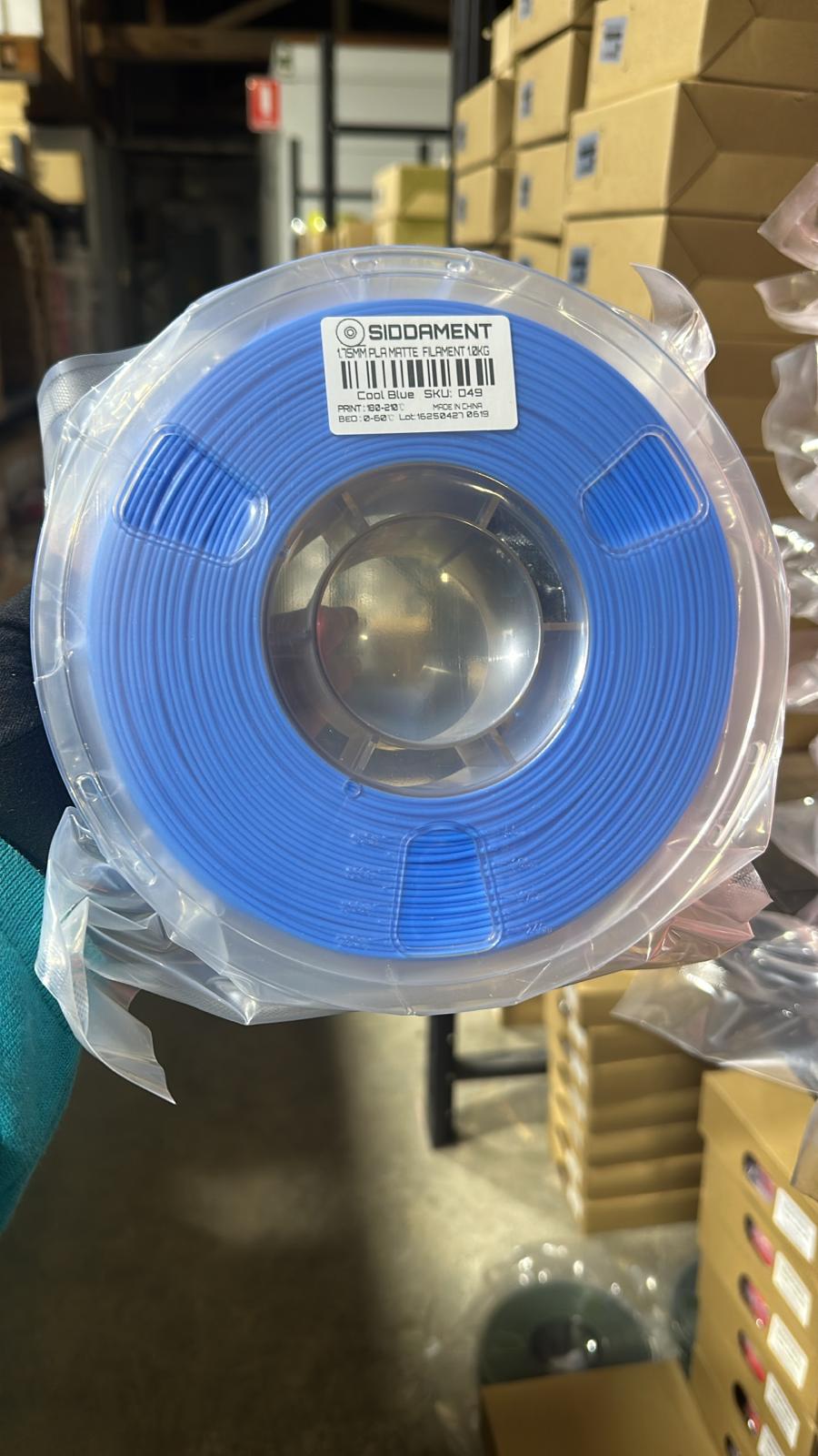 Matte Cool Blue PLA (darker)