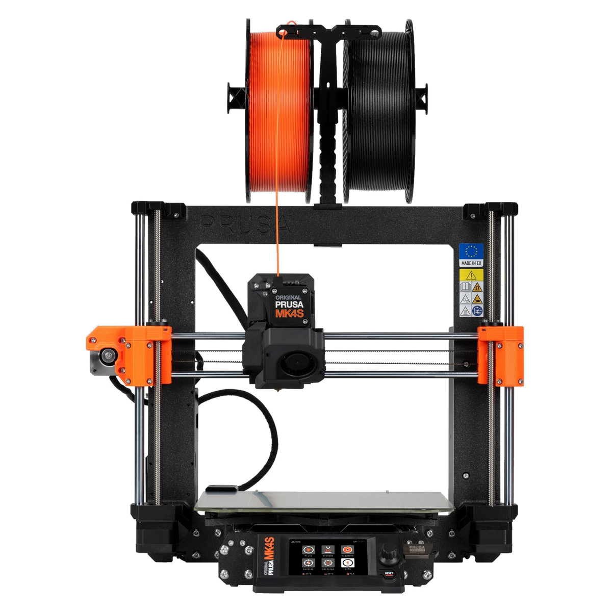 Original Prusa MK4S assembled 3D printer, front view