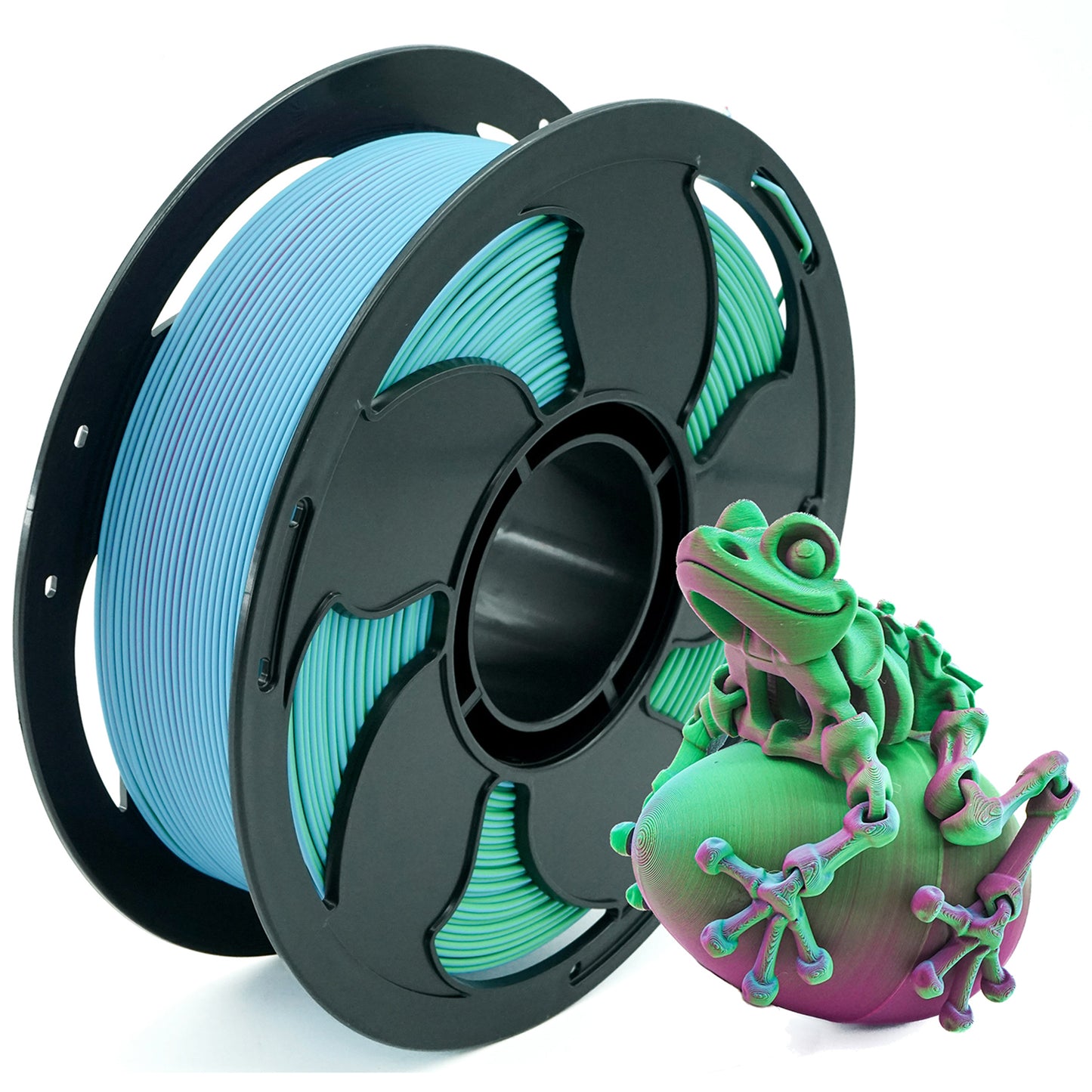 Matte Green/Sky Blue/Fuchsia Tri Colour PLA
