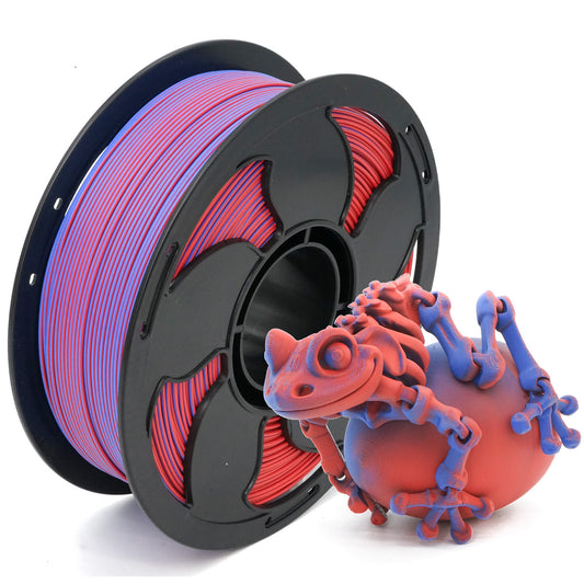 Matte Blue/Red Dual Colour PLA
