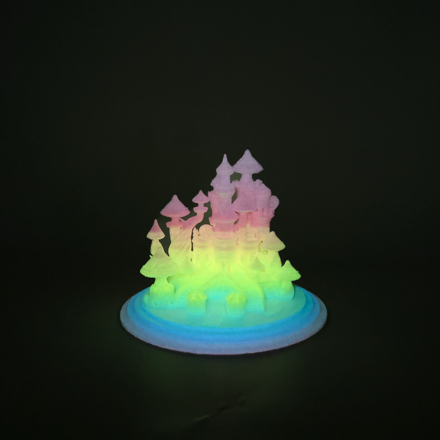 Glowing SILK Rainbow PLA