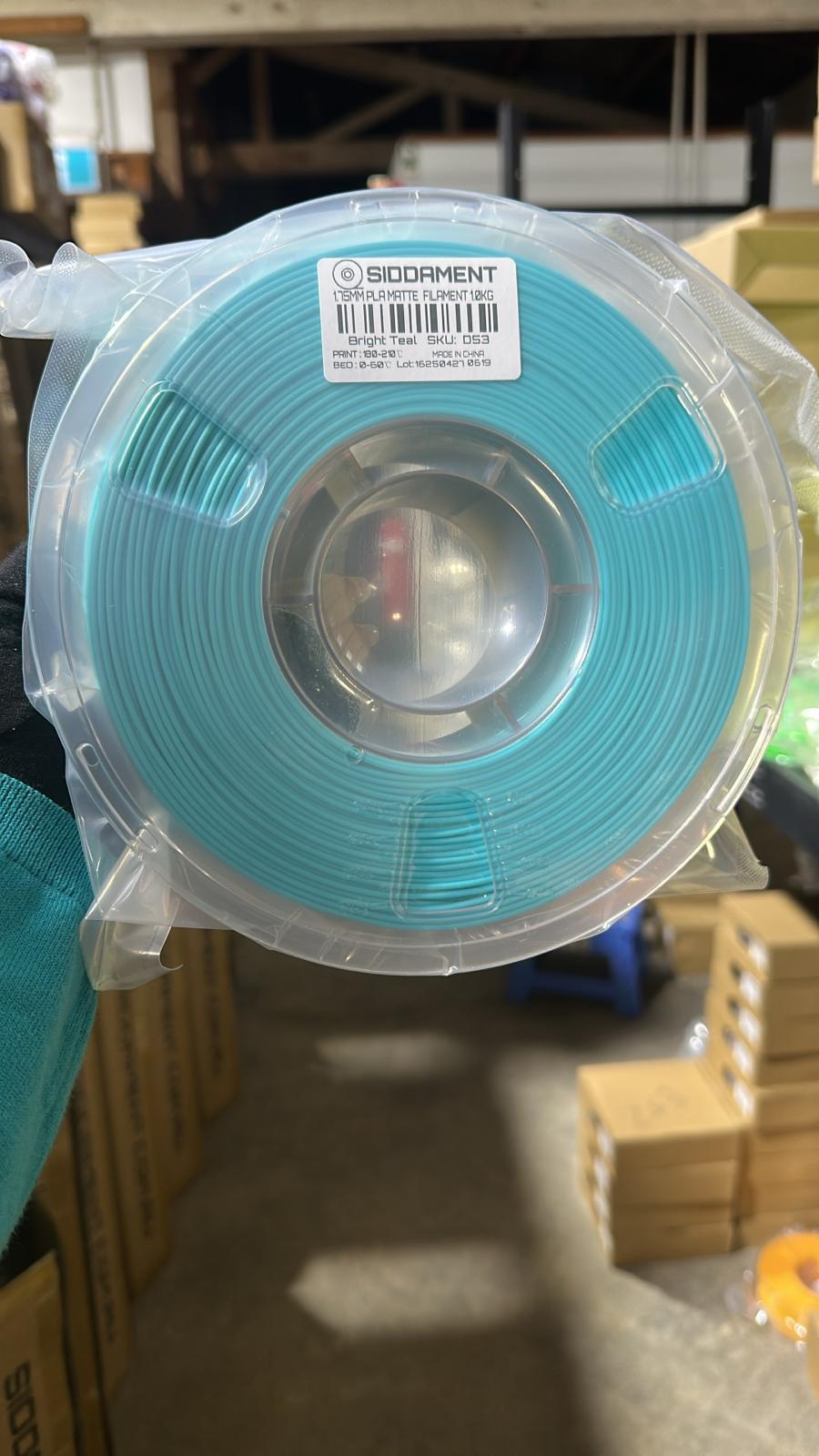 Matte Bright Teal PLA (darker)