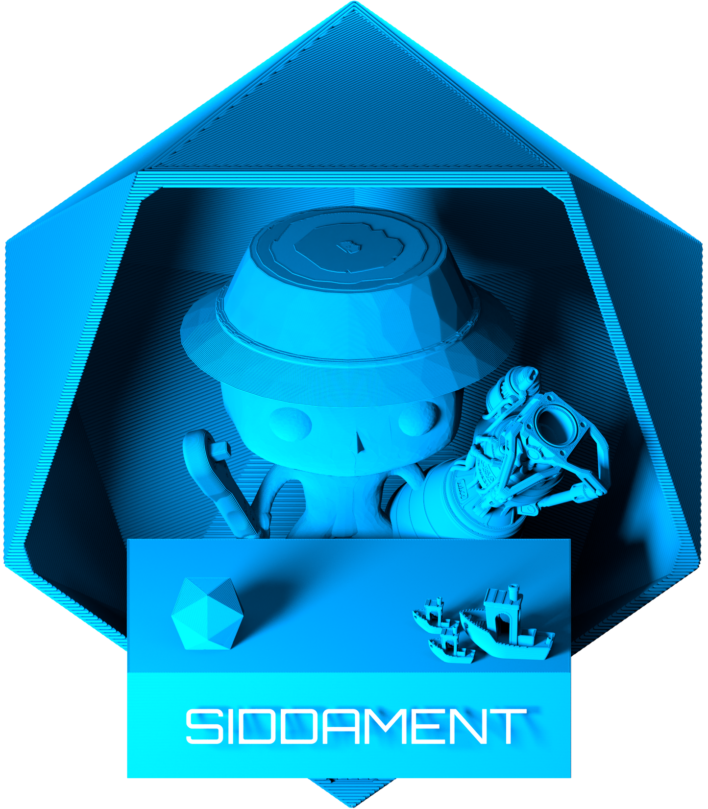 Matte Cool Blue PLA (darker)