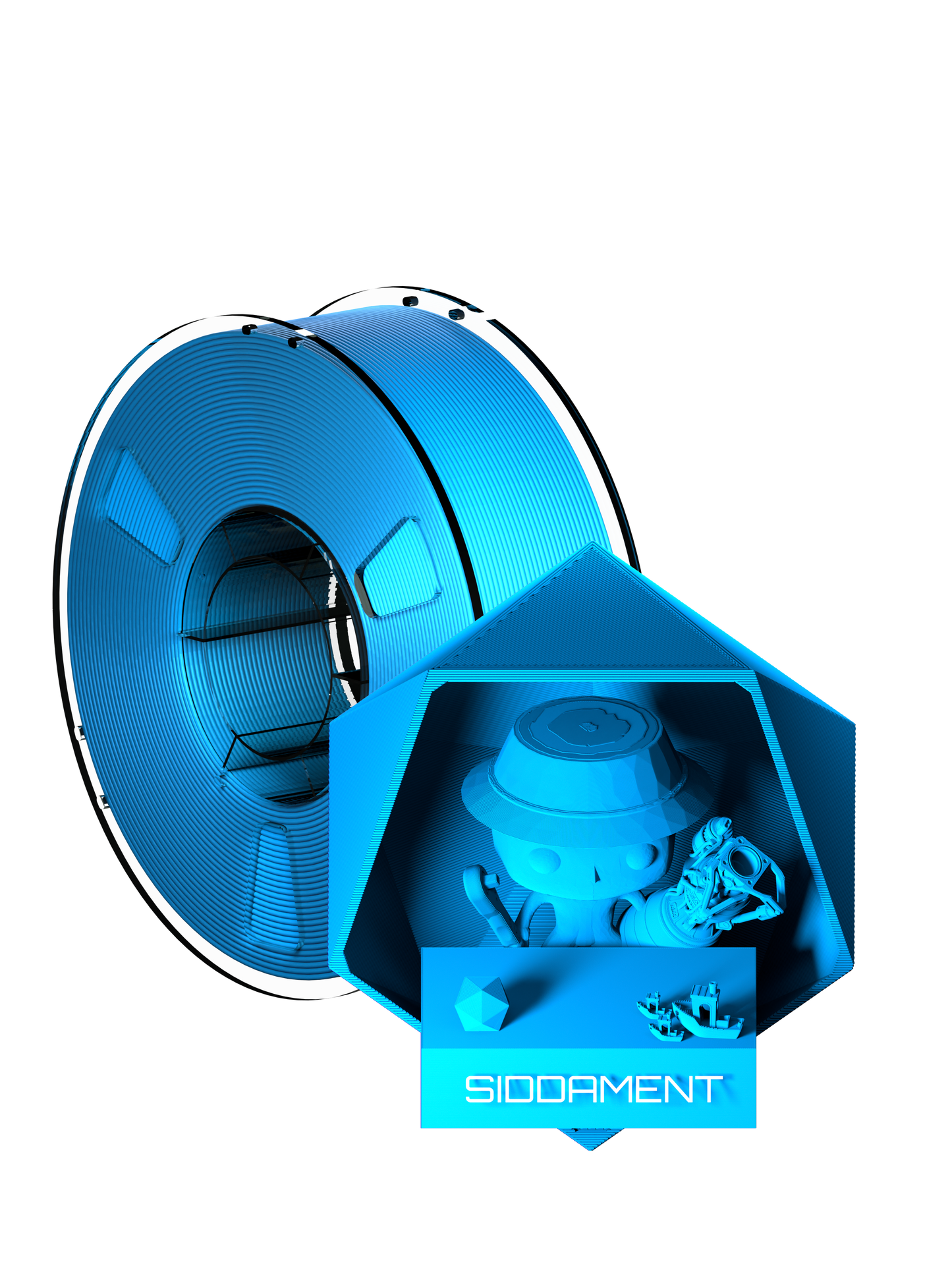 Matte Cool Blue PLA (darker)