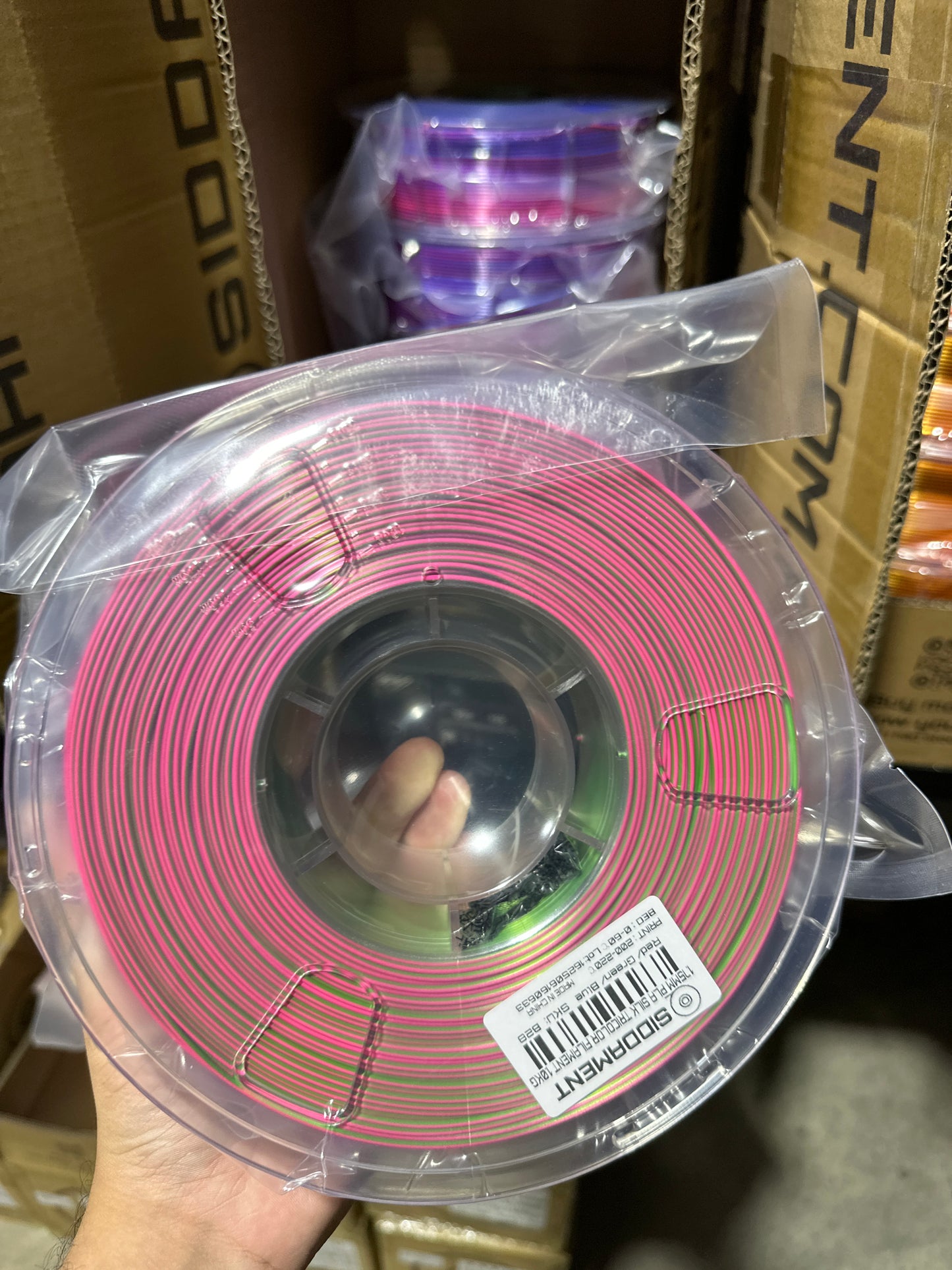 Tricolour PLA Red/Green/Blue