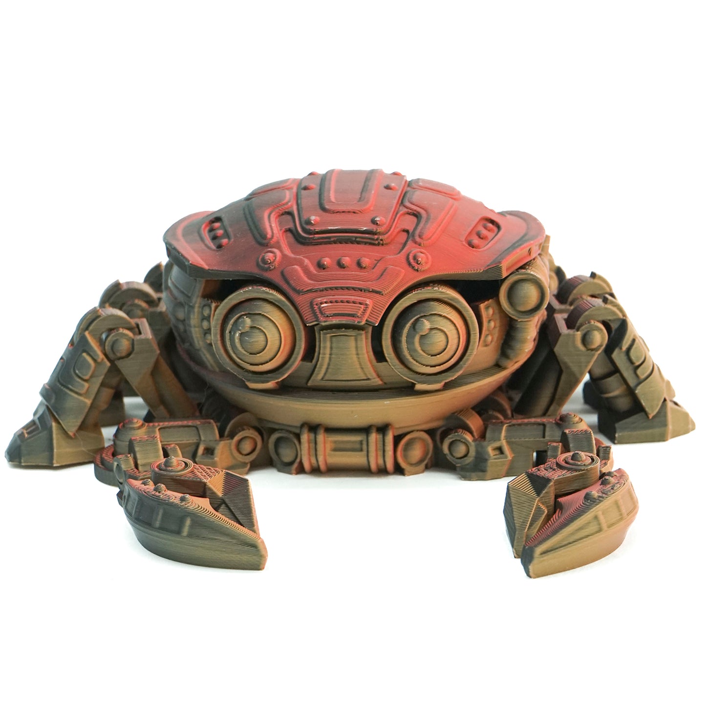 Matte Black/Red/Orange Tri Colour PLA