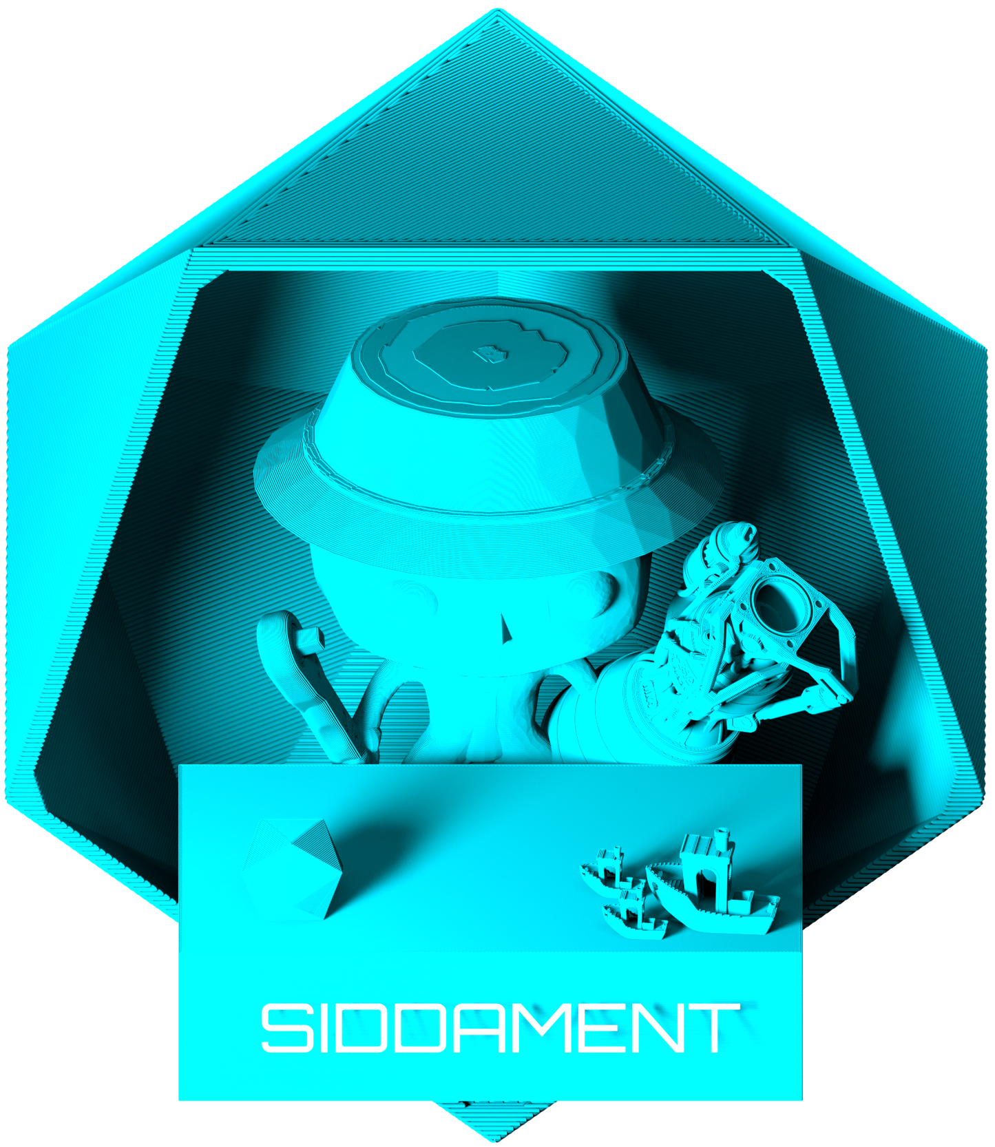 Matte Ice Blue PLA (darker)