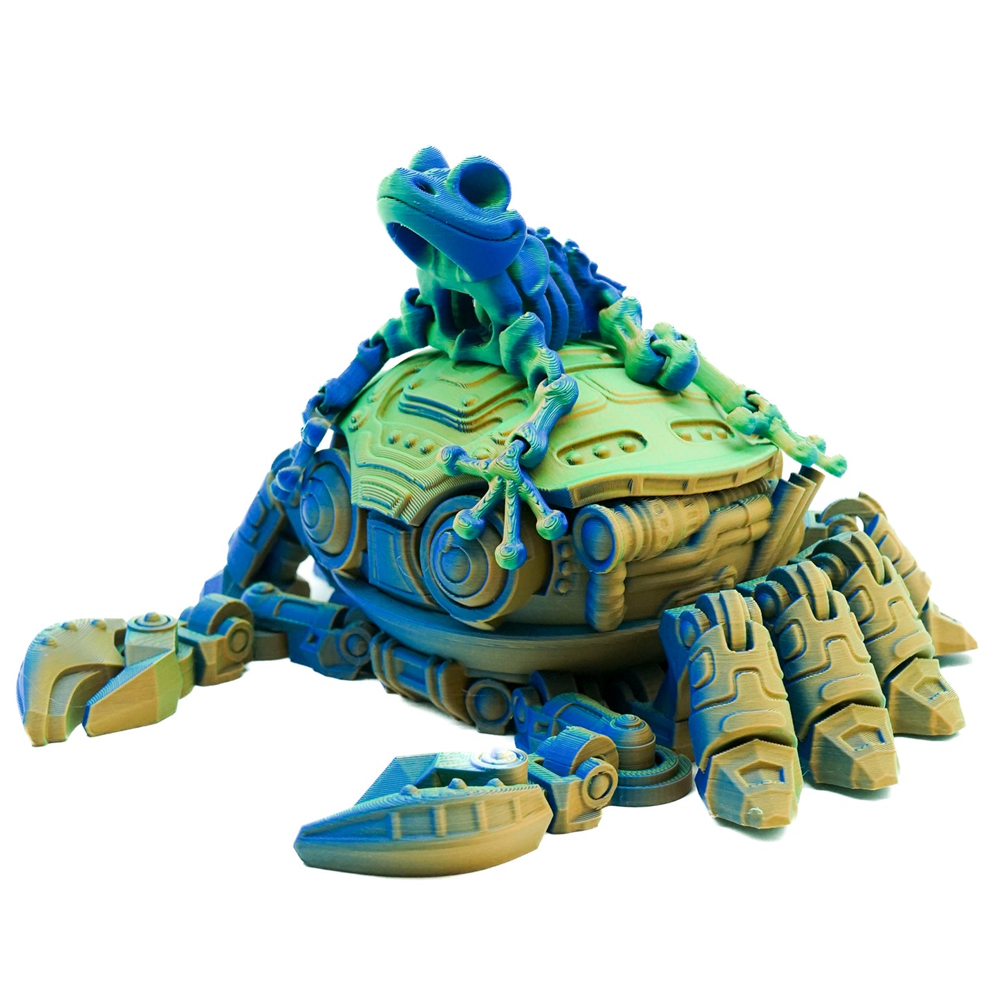 Matte Green/Blue/Orange Tri Colour PLA