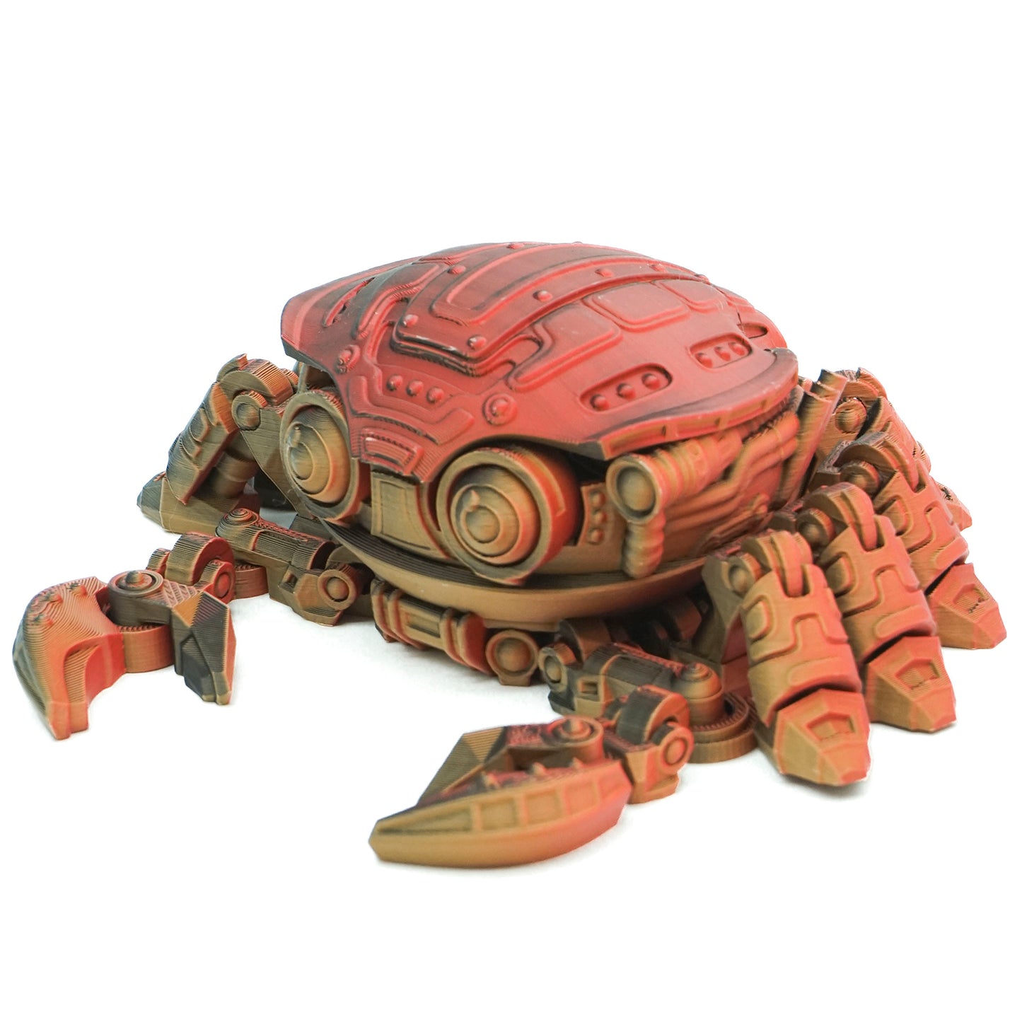 Matte Black/Red/Orange Tri Colour PLA