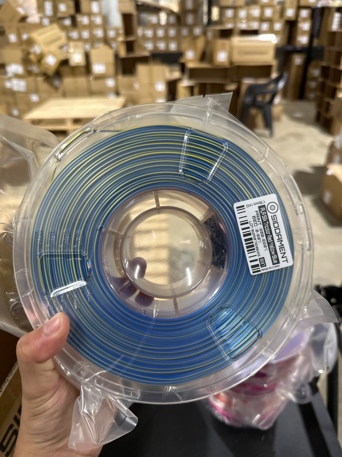 Tricolour PLA Red/Yellow/Blue