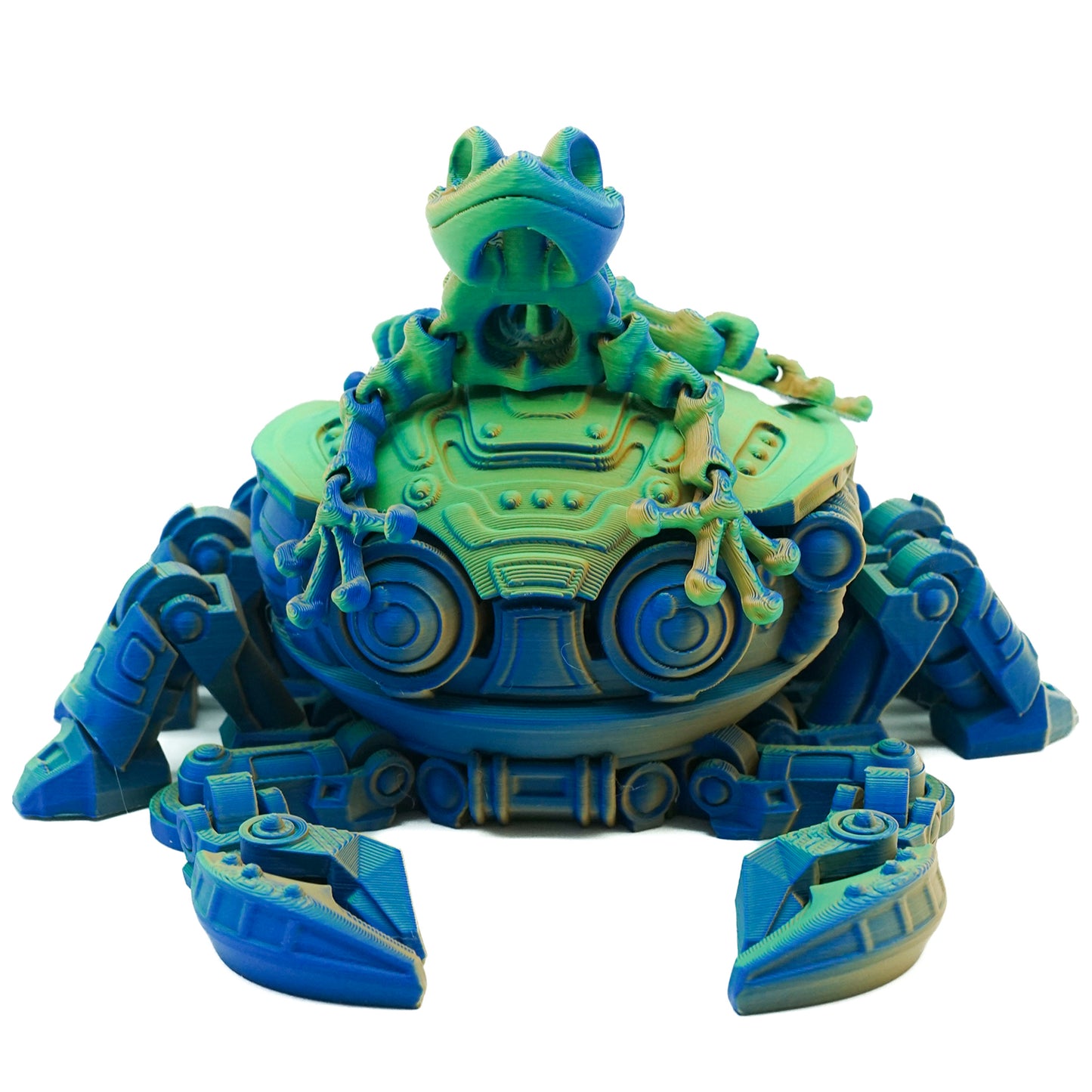 Matte Green/Blue/Orange Tri Colour PLA