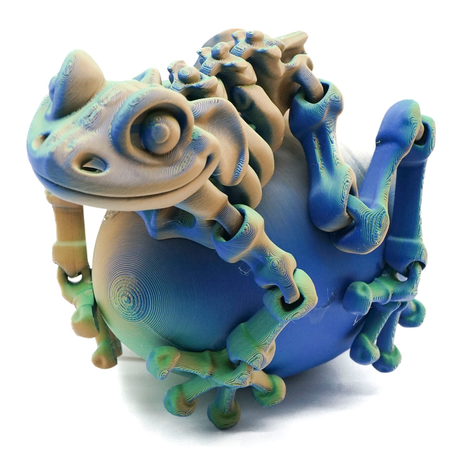 Matte Green/Blue/Orange Tri Colour PLA