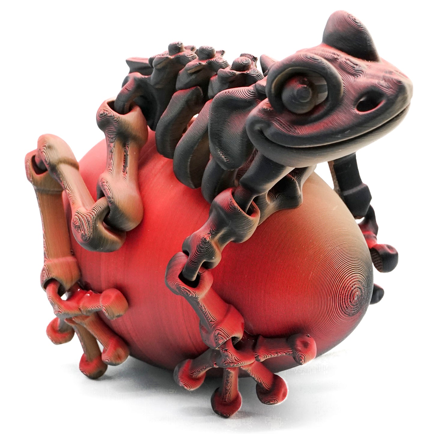 Matte Black/Red/Orange Tri Colour PLA