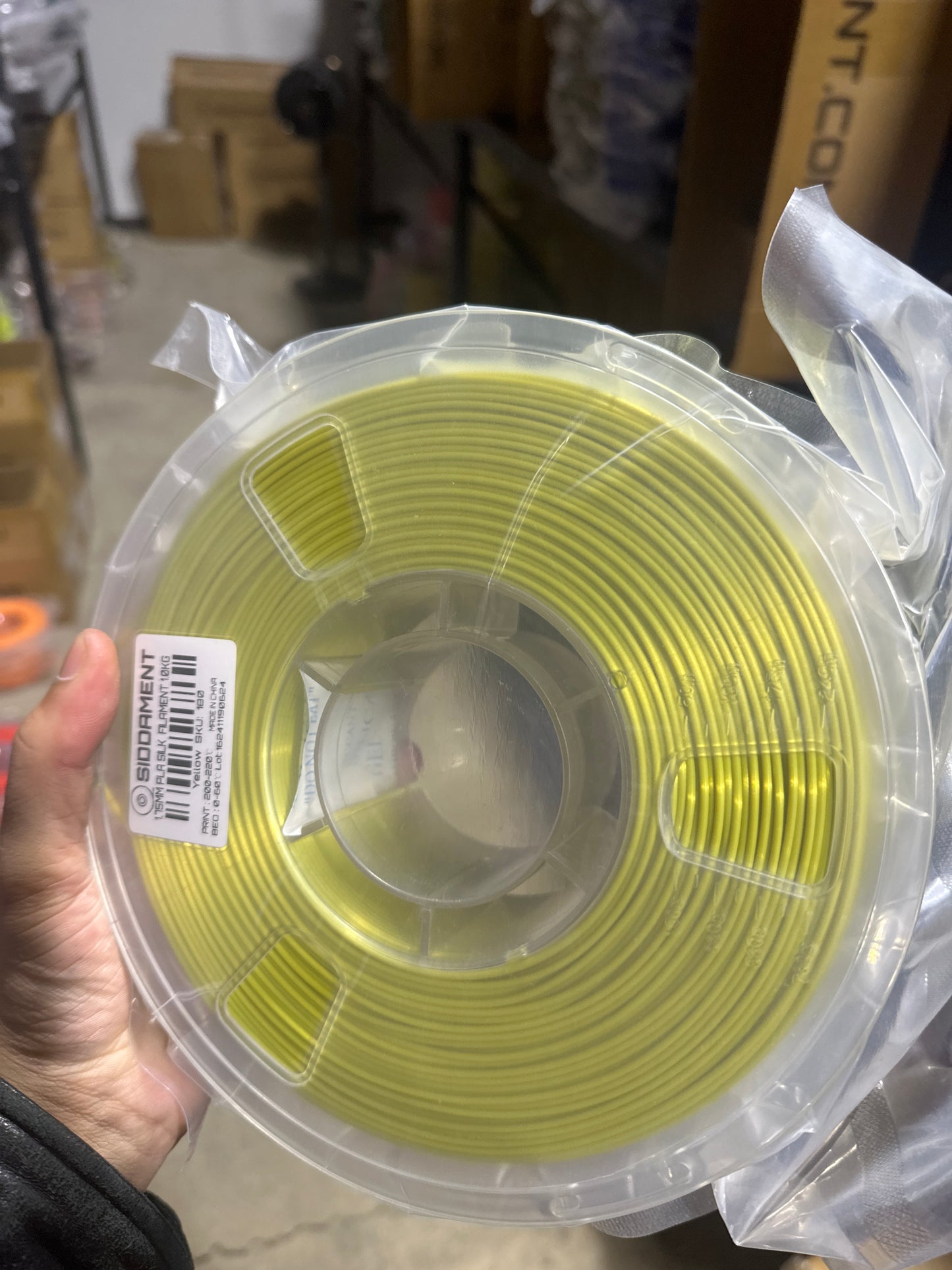 Silk Yellow PLA