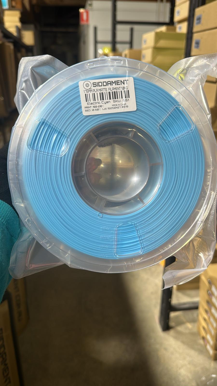 Matte Electric Cyan PLA