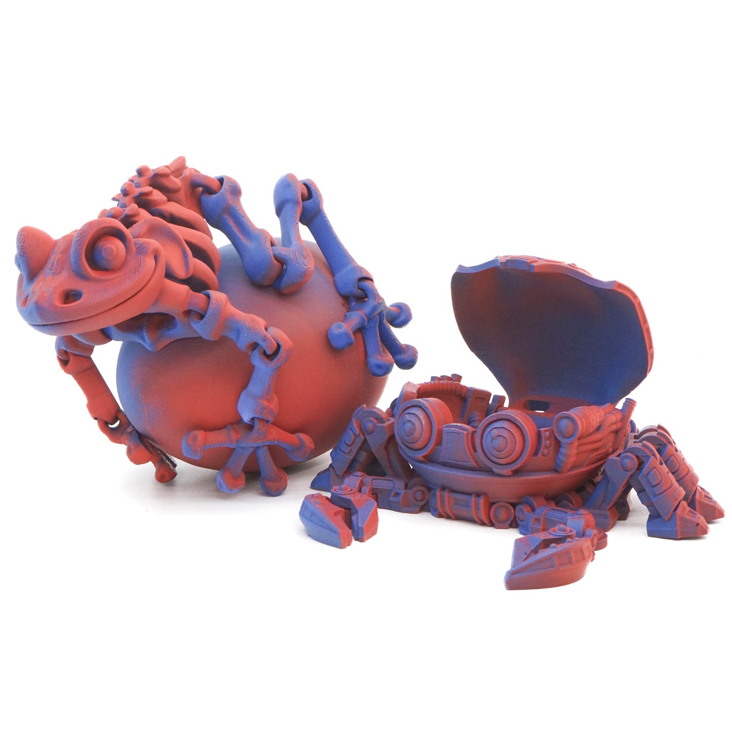 Matte Blue/Red Dual Colour PLA
