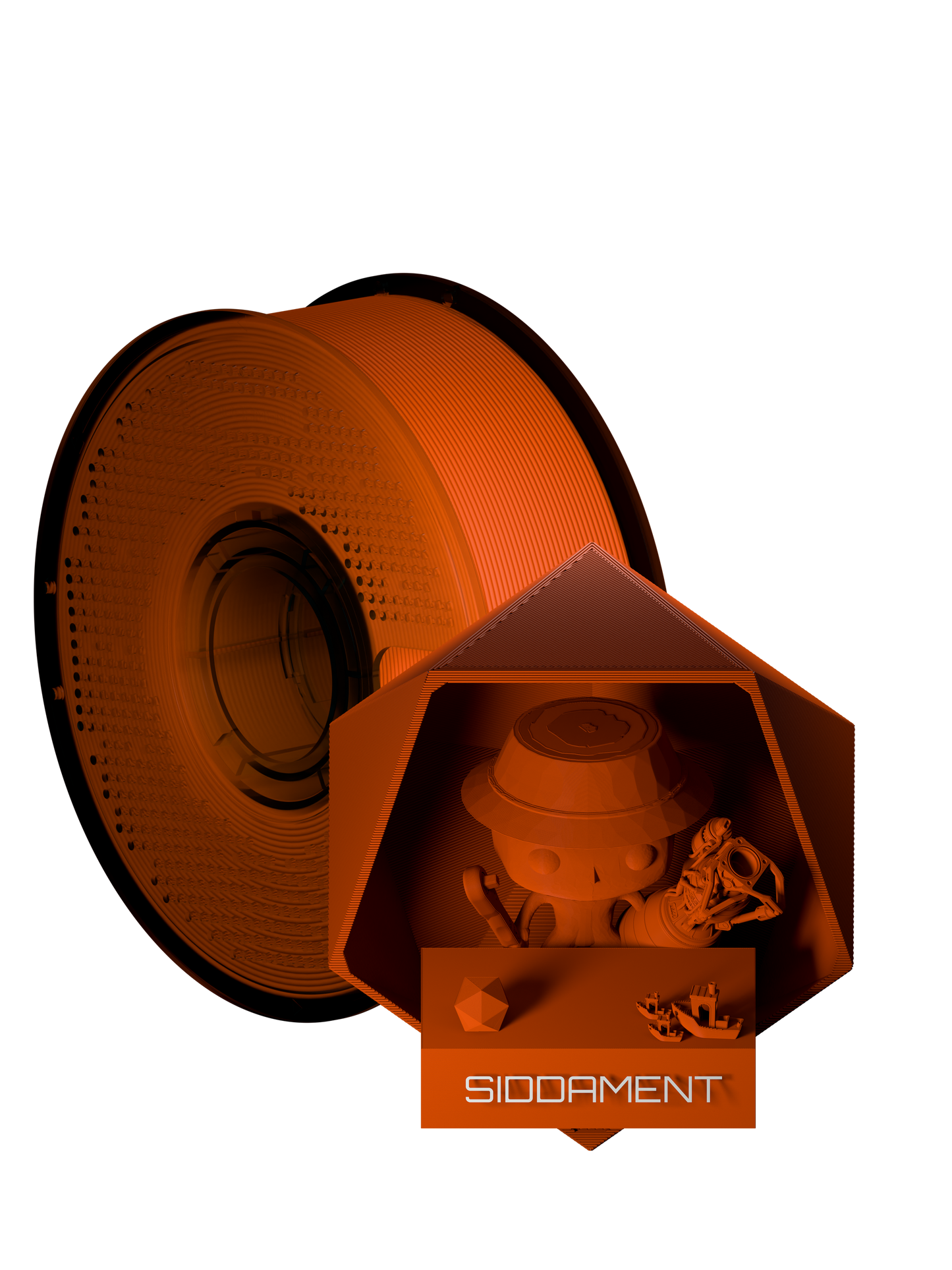 Fire Red Matte PLA V2 filament spool