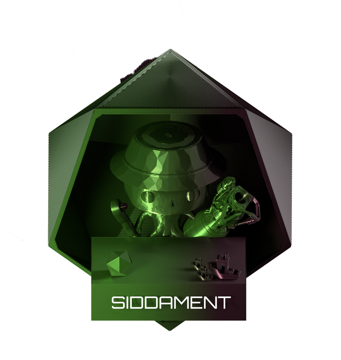 Dualcolour PLA Green/black