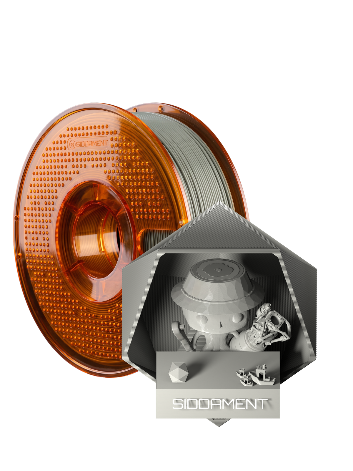 Grey ABS V2 on the orange Ultralline spool