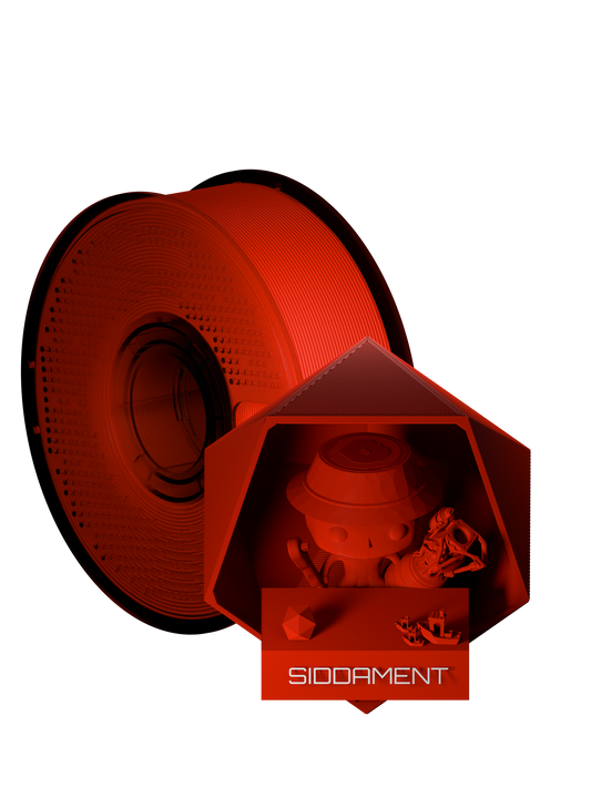 Hot Red Matte PLA V2 filament spool