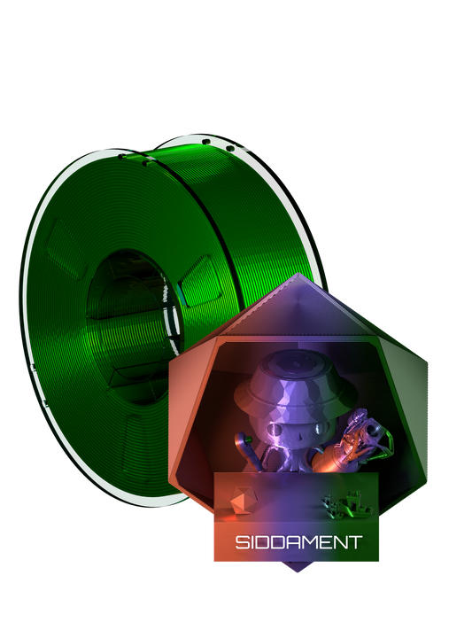 Tricolour PLA Orange/Blue/Green