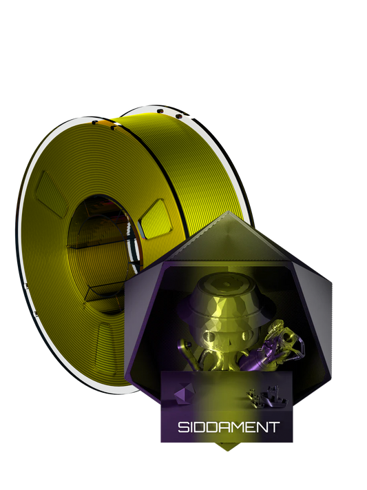 Tricolour PLA Purple/Gold/Black