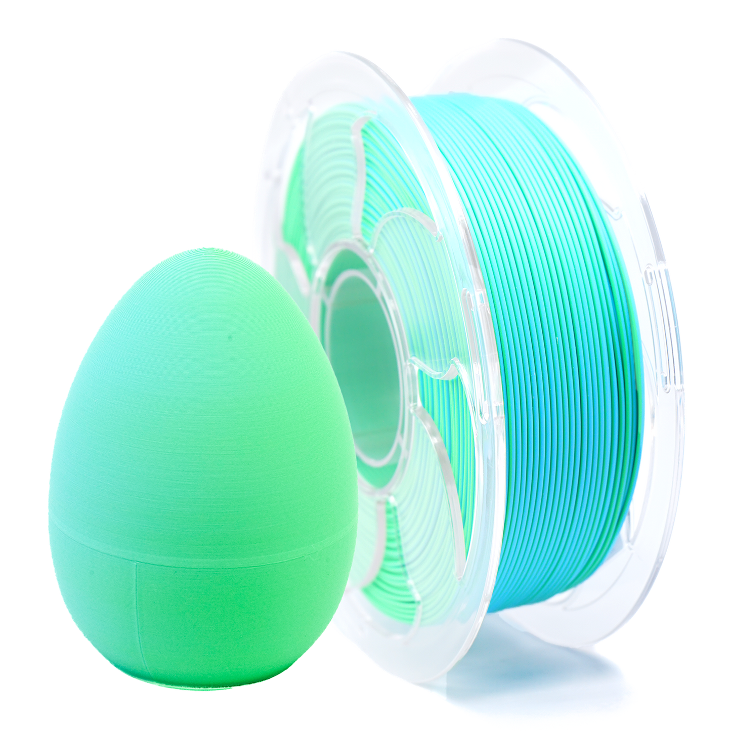 Matte Sky Blue/Green Dual Colour PLA