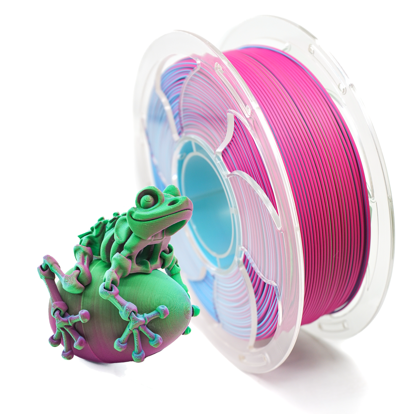 Matte Green/Sky Blue/Fuchsia Tri Colour PLA