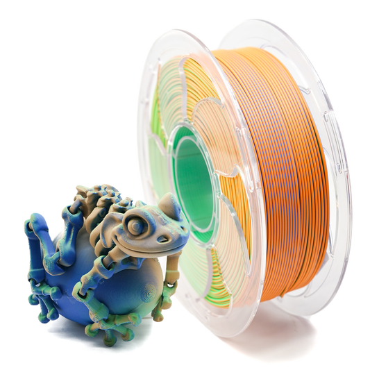 Matte Green/Blue/Orange Tri Colour PLA