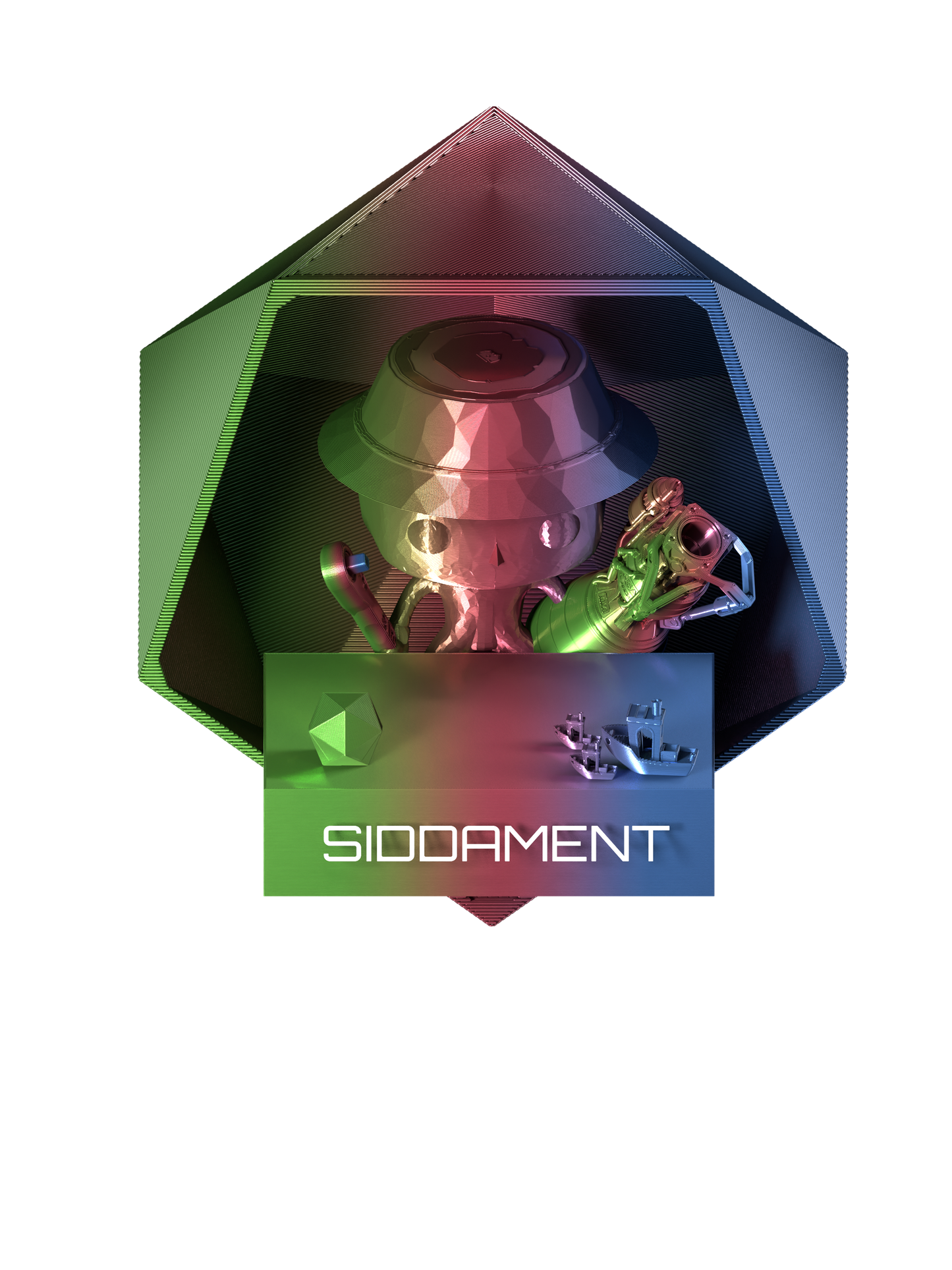 Tricolour PLA Red/Green/Blue