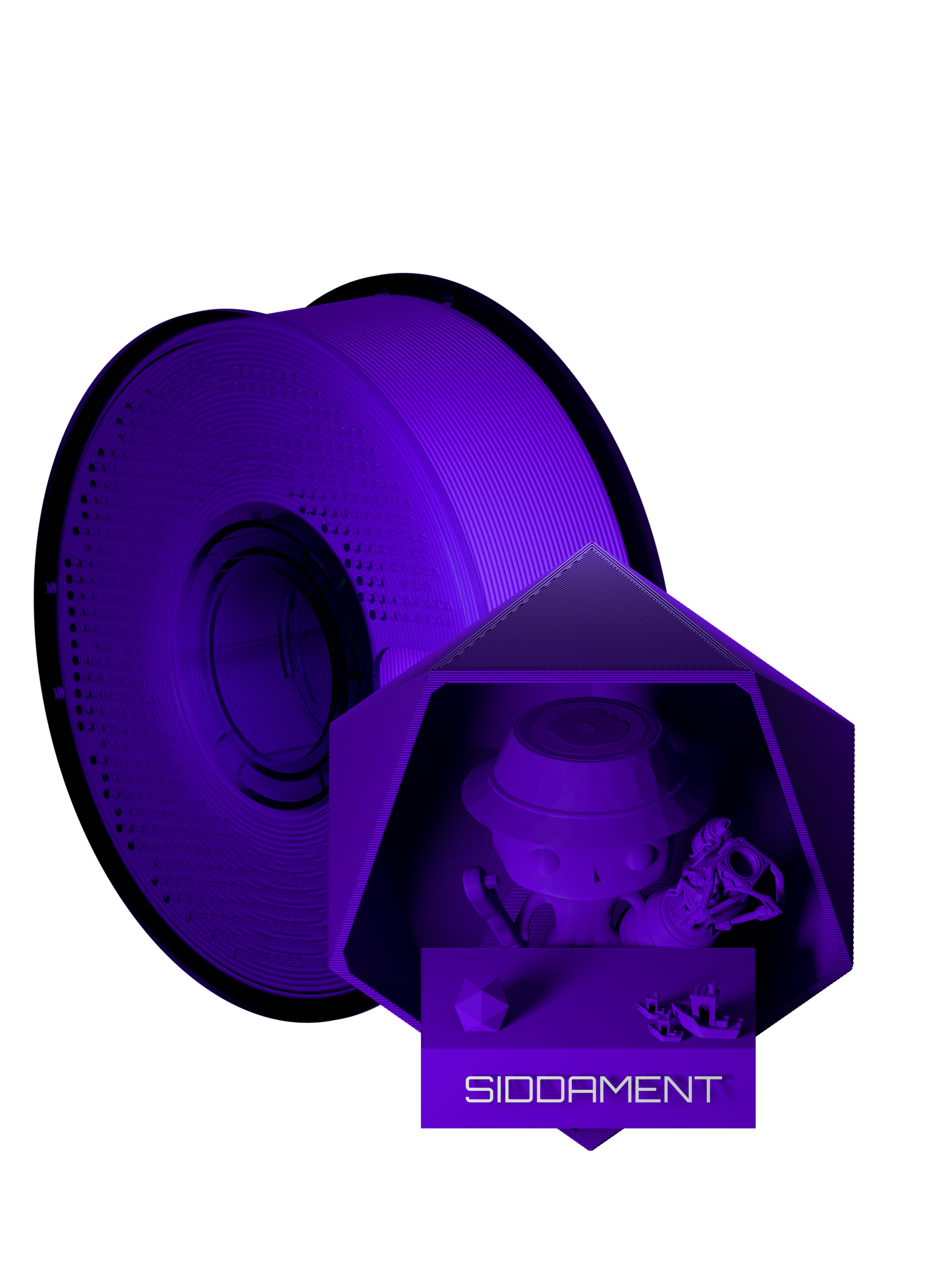 Radiant Violet Matte PLA V2 filament spool