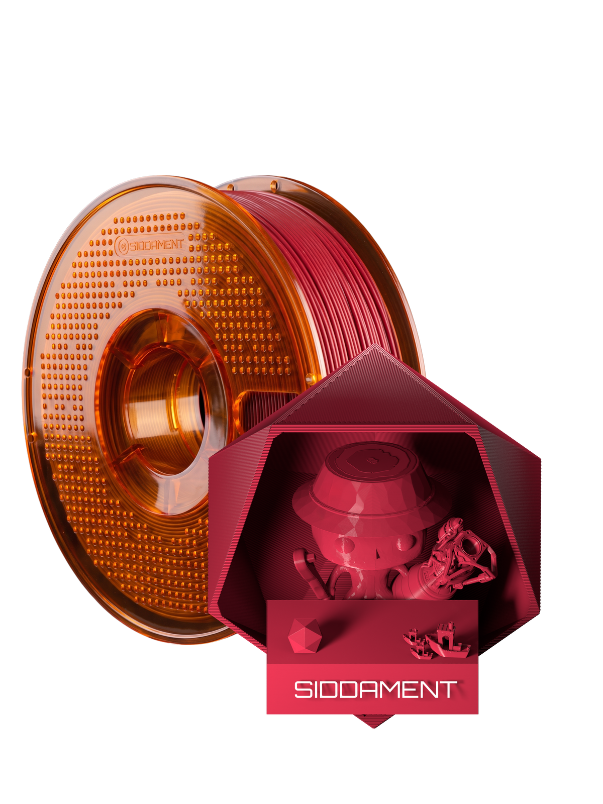 Red Dark ABS V2 on the orange Ultralline spool