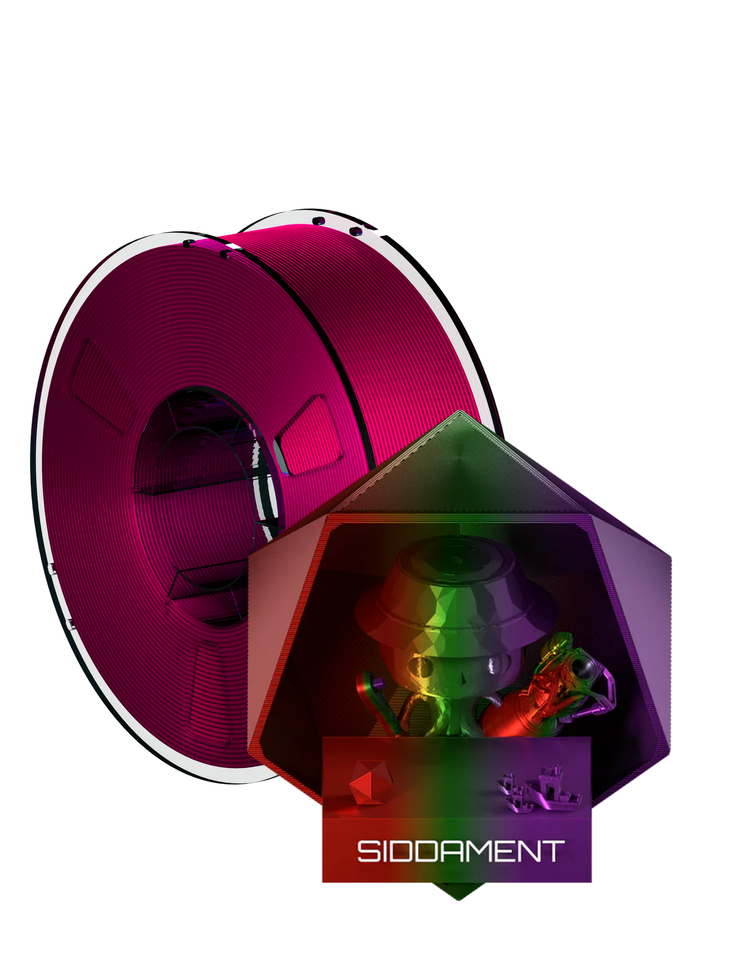 Tricolour PLA Red/Green/Purple