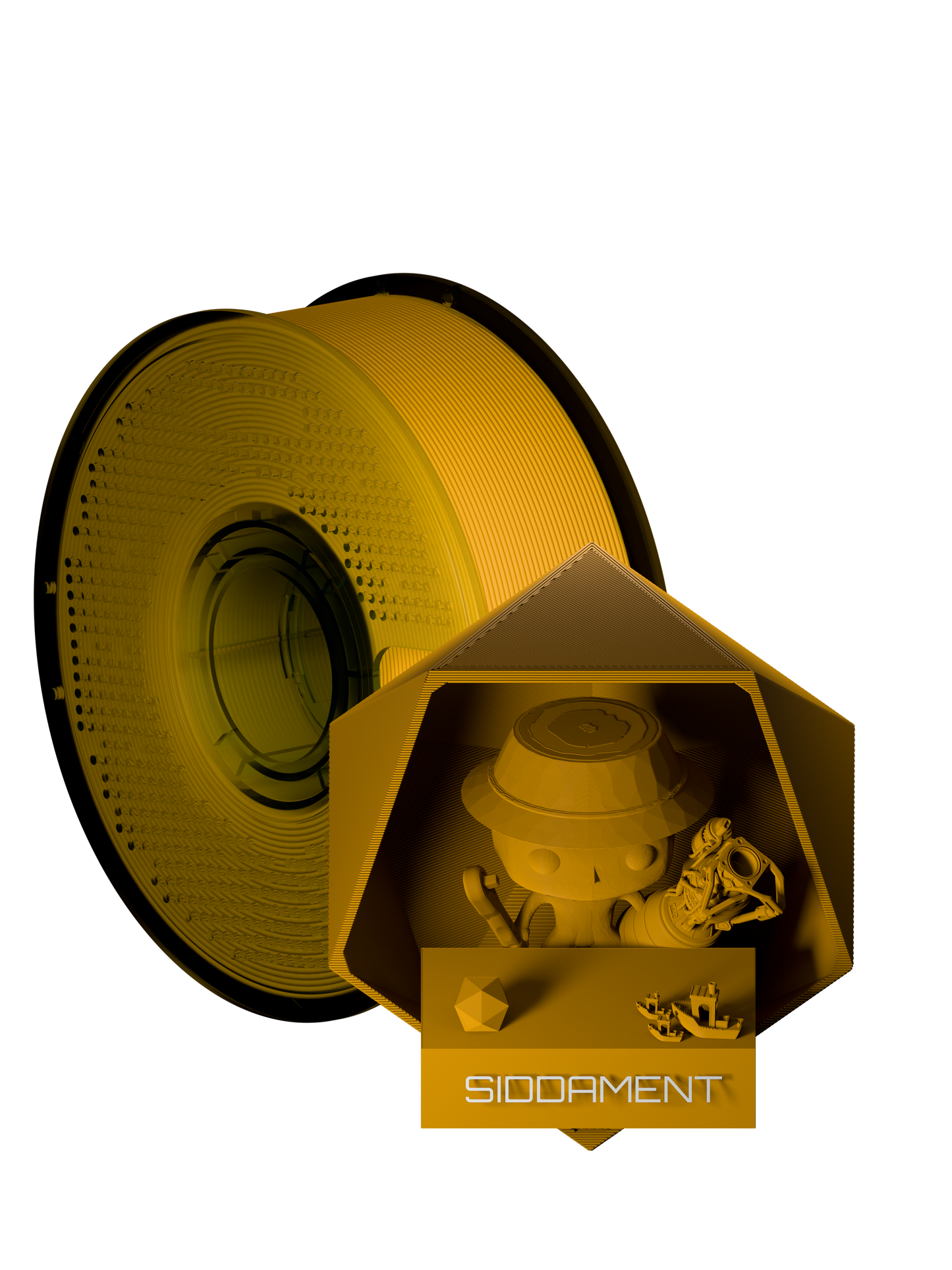 Solar Orange Matte PLA V2 filament spool