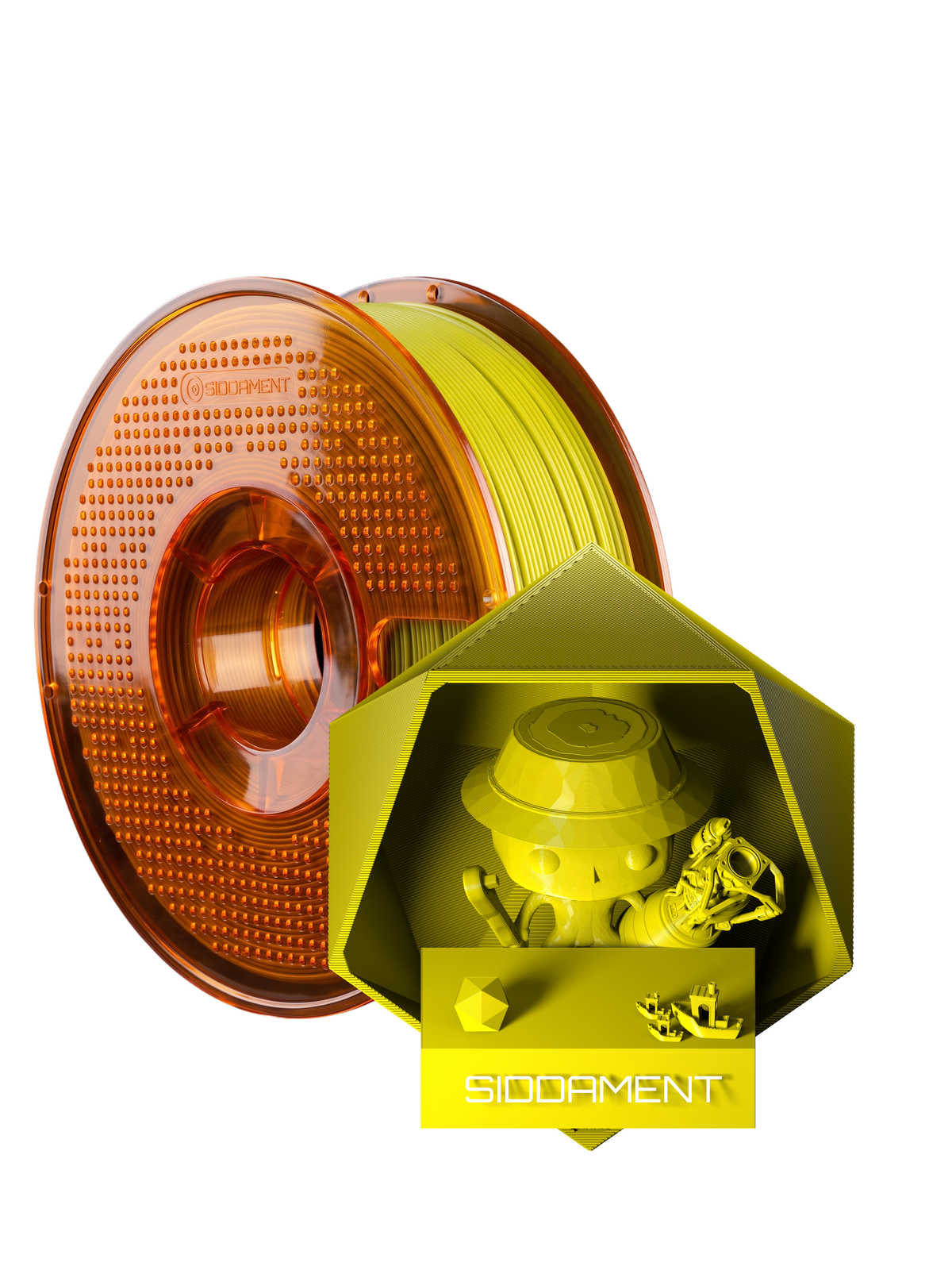 Yellow ABS V2 on the orange Ultralline spool