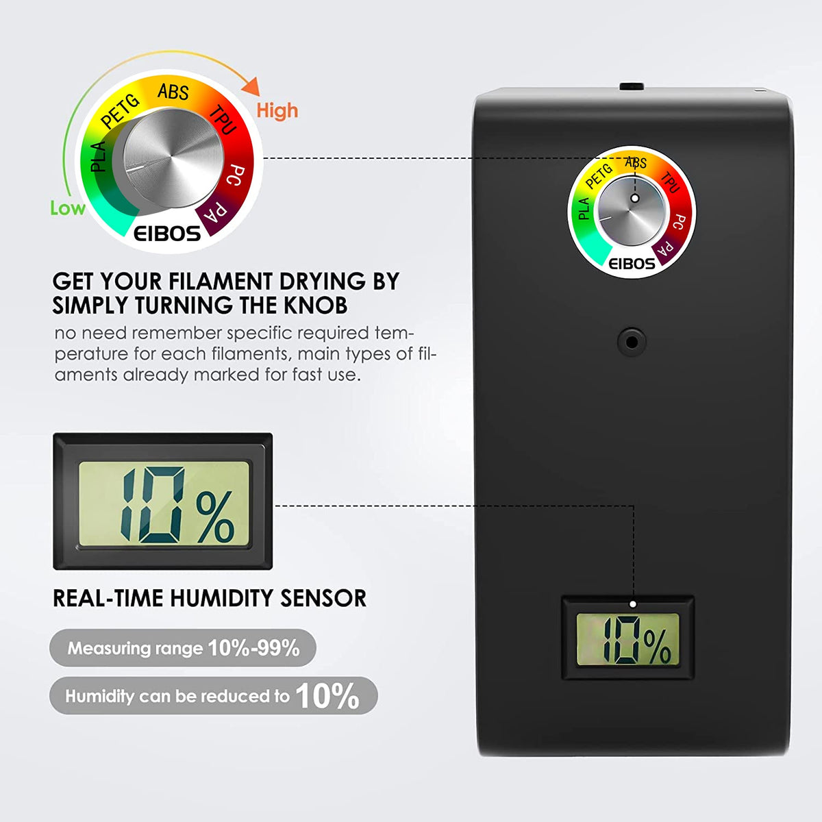 EIBOS Series X Easdry Filament Dryer