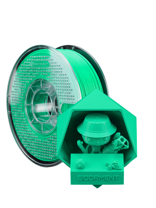 Matte Soft Green PLA  V2 1.75mm 1kg filament and printed parts