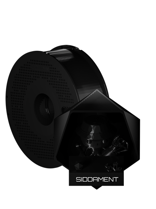PCTG Black filament on a black SIDDAMENT spool