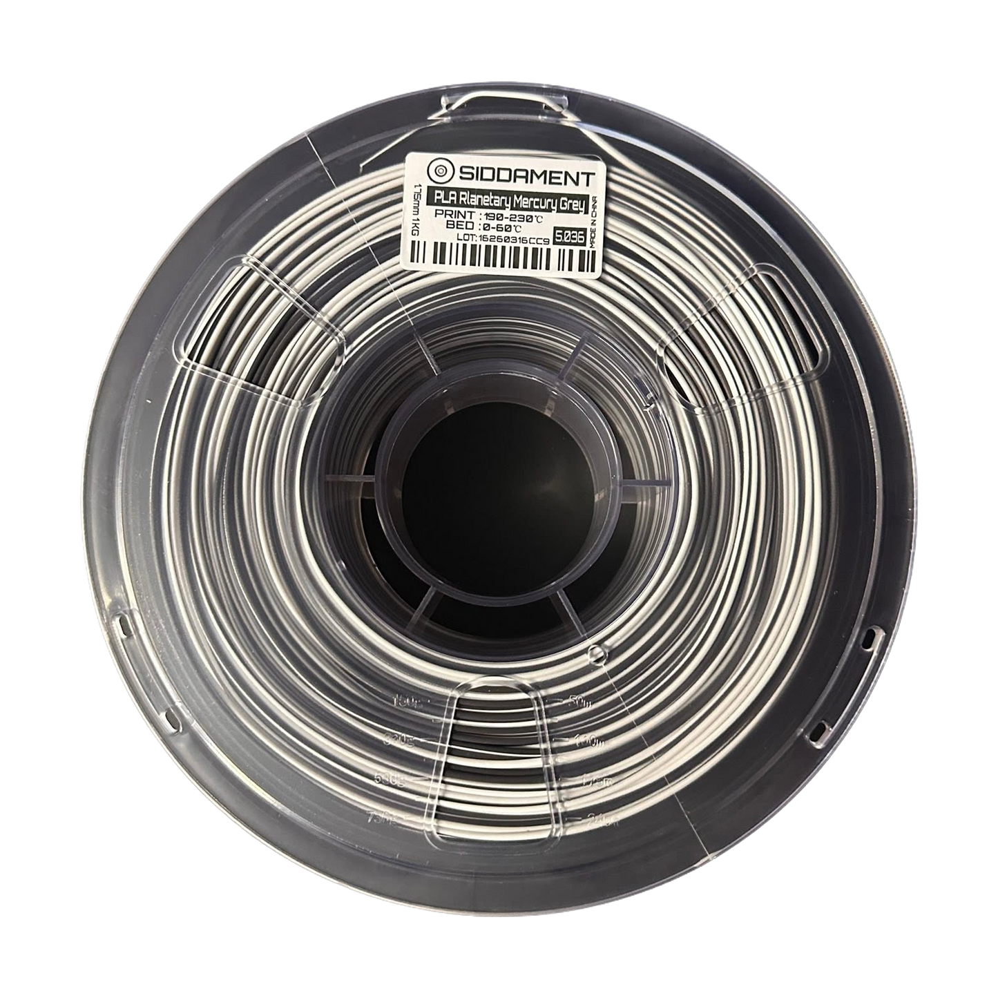 SIDDAMENT Planetary Matte PLA Mercury Grey — 1kg spool